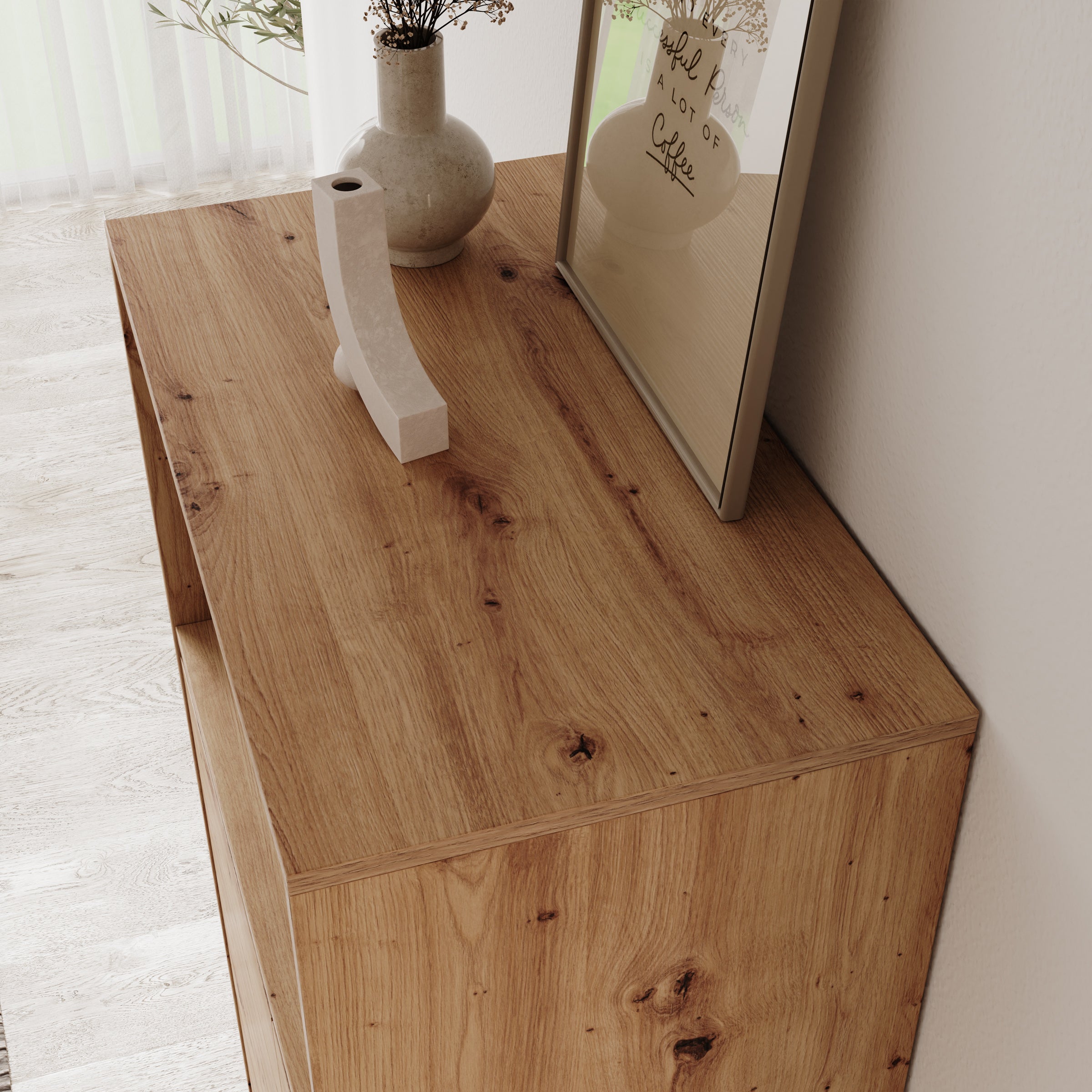 Montellini - Dressoir - Eikenpatroon - 74x40x135 cm