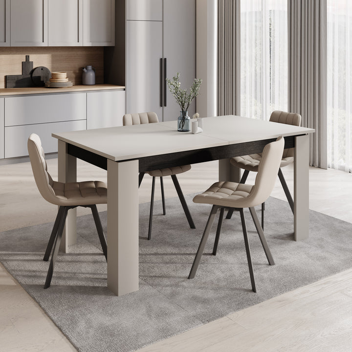 Montellini - Eetkamertafel - Beige - 160x90x77 cm