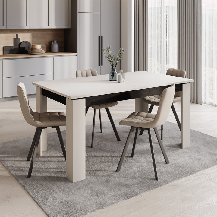 Montellini - Eetkamertafel - Beige - 160x90x77 cm