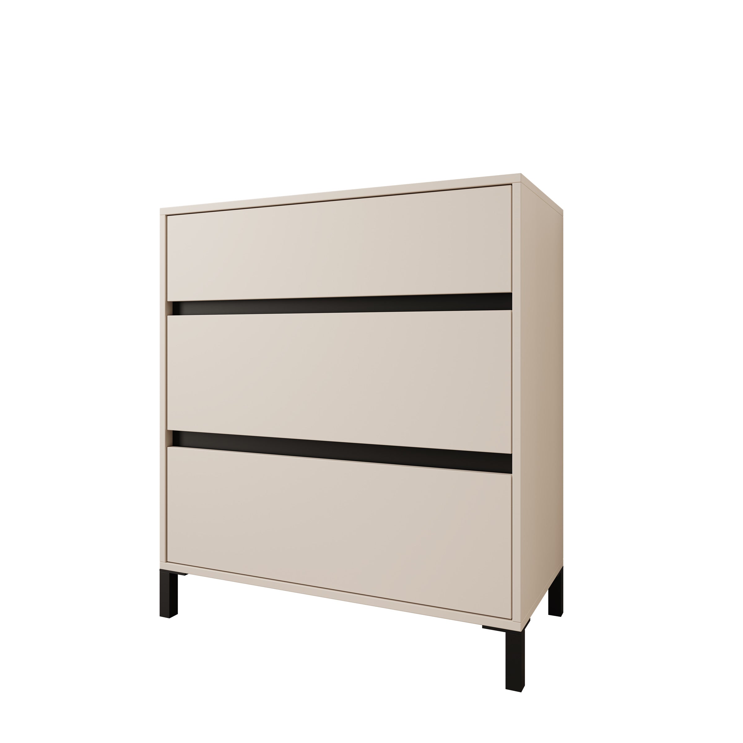 Montellini - Ladekast met 3 lades - Beige - 80x40x90 cm
