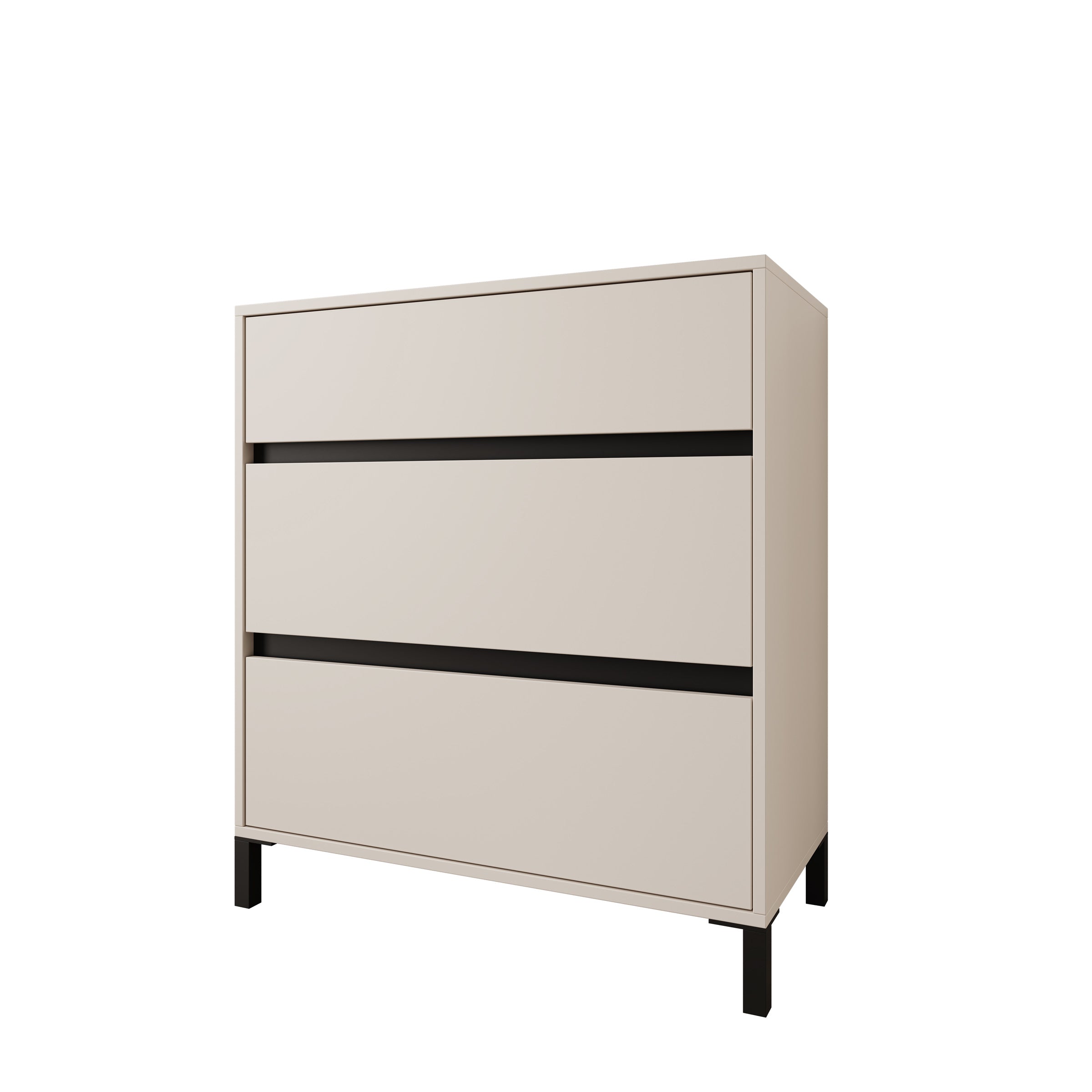 Montellini - Ladekast met 3 lades - Beige - 80x40x90 cm