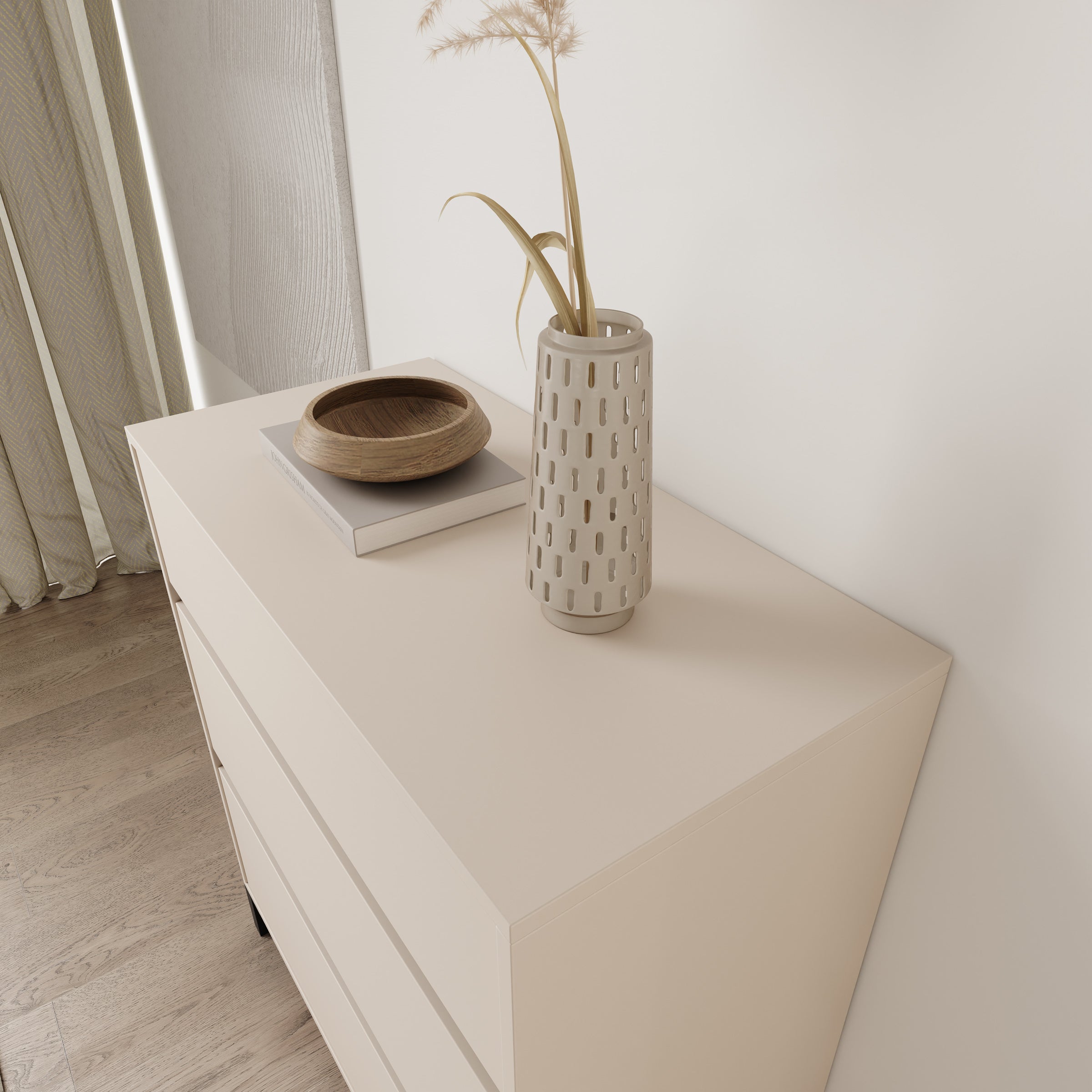 Montellini - Ladekast met 3 lades - Beige - 80x40x90 cm