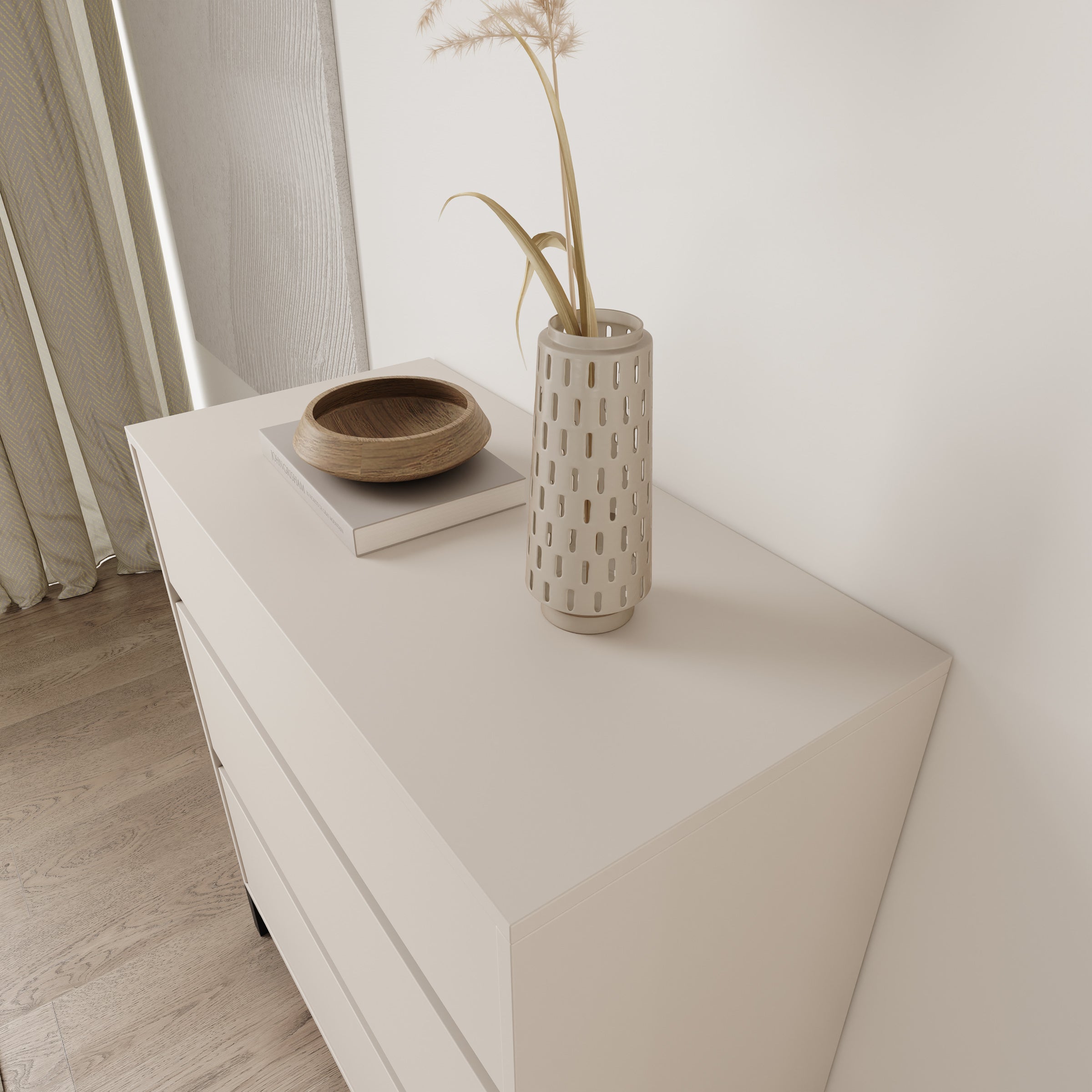 Montellini - Ladekast met 3 lades - Beige - 80x40x90 cm