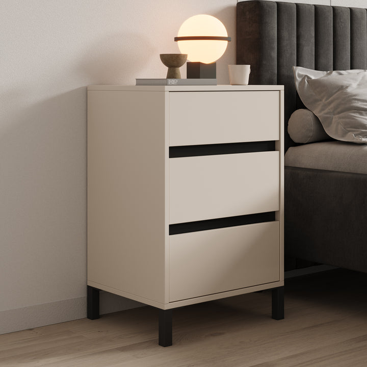 Montellini - Nachtkastje - Beige - 48x40x71 cm
