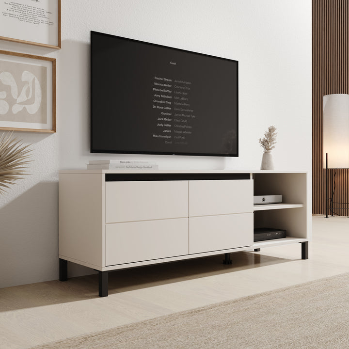 Montellini - TV-Meubel - Beige - 138x40x52 cm