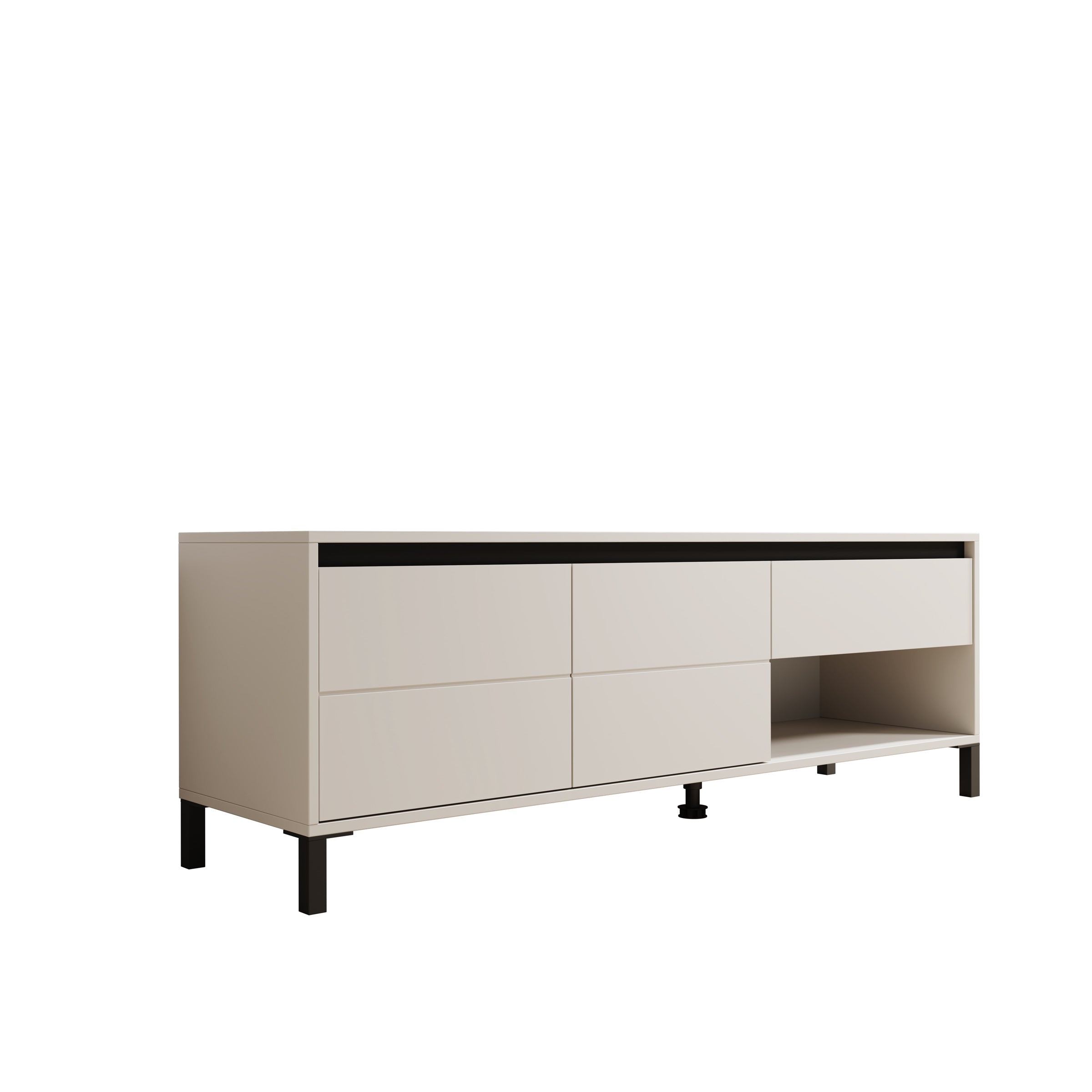 Montellini - TV-Meubel - Beige - 151x40x52 cm