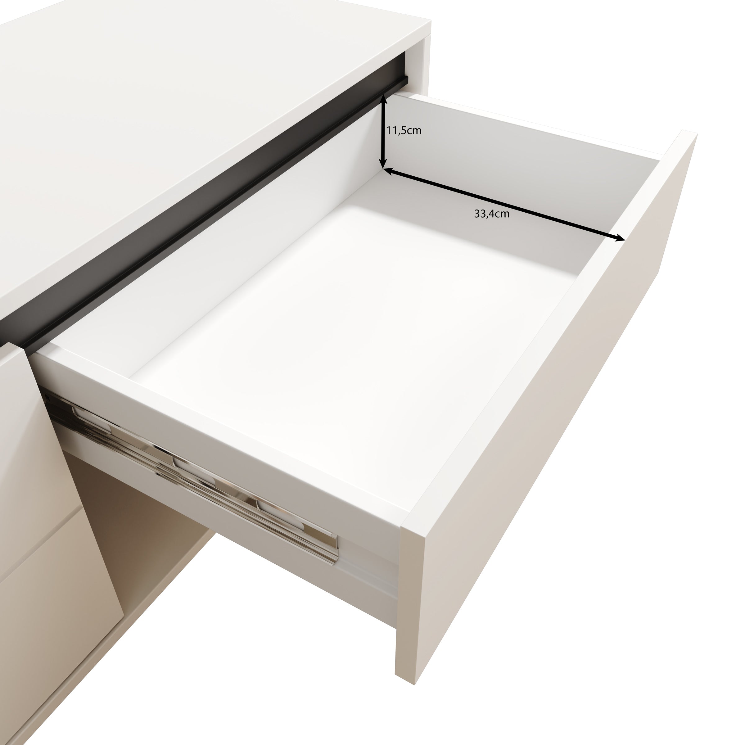 Montellini - TV-Meubel - Beige - 151x40x52 cm