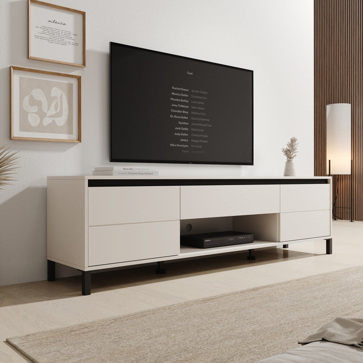 Montellini - TV-Meubel - Beige - 183x40x52 cm
