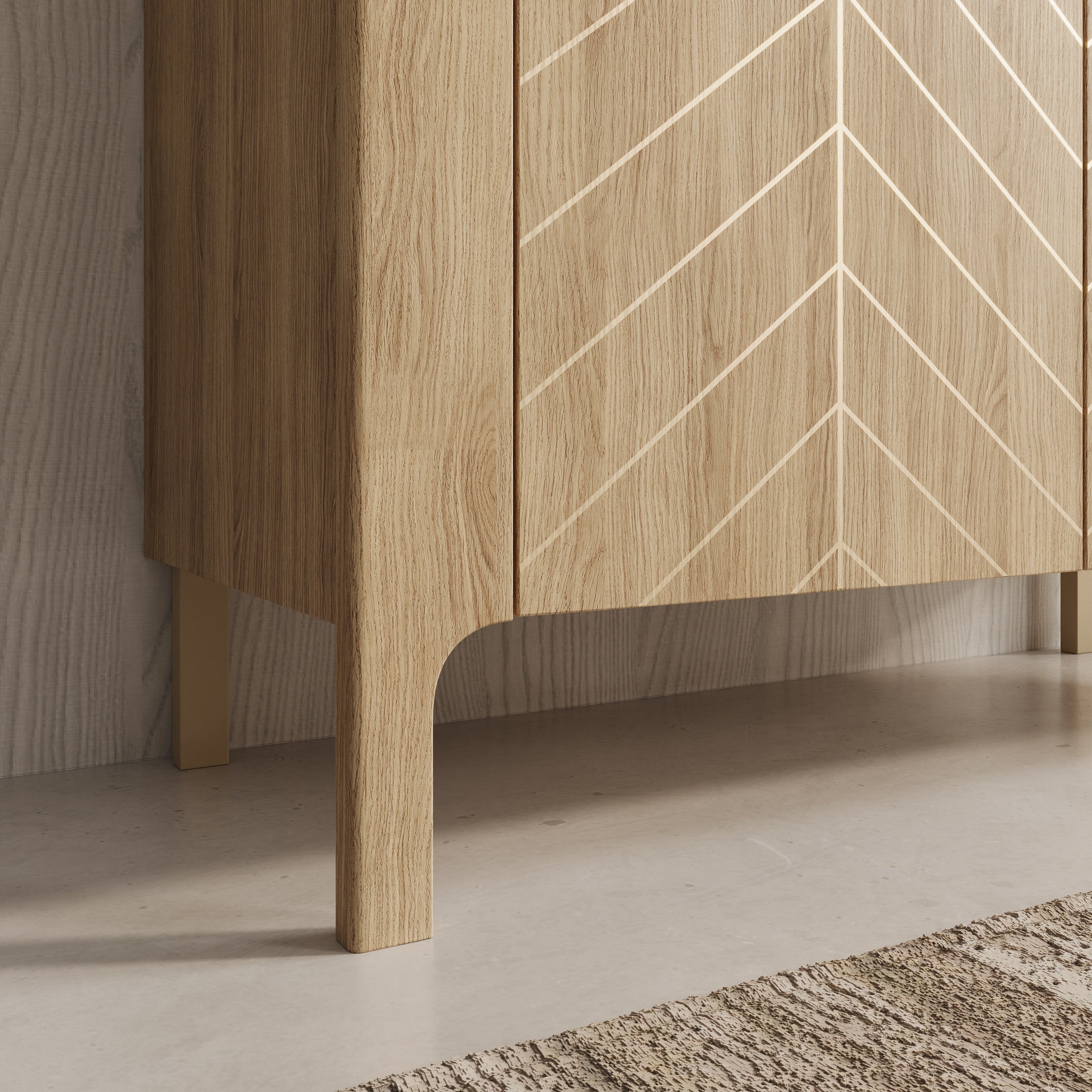 Montera - Dressoir - Eikenpatroon - 103x41x96 cm