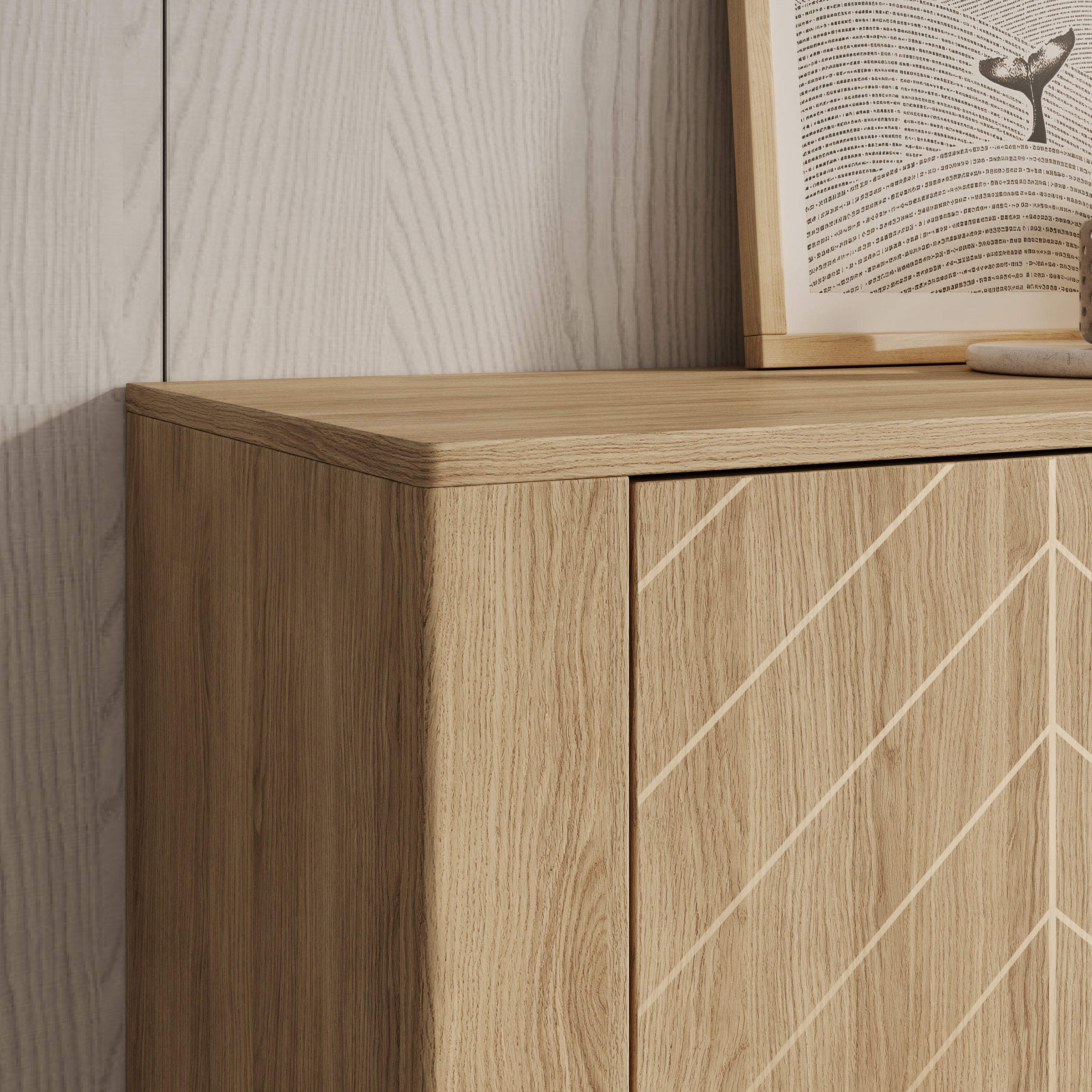 Montera - Dressoir - Eikenpatroon - 103x41x96 cm
