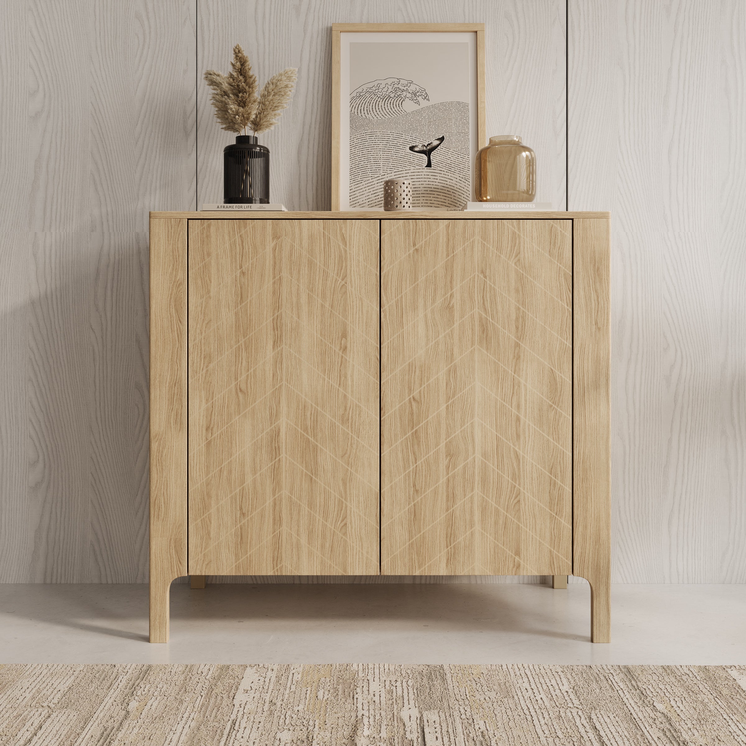 Montera - Dressoir - Eikenpatroon - 103x41x96 cm