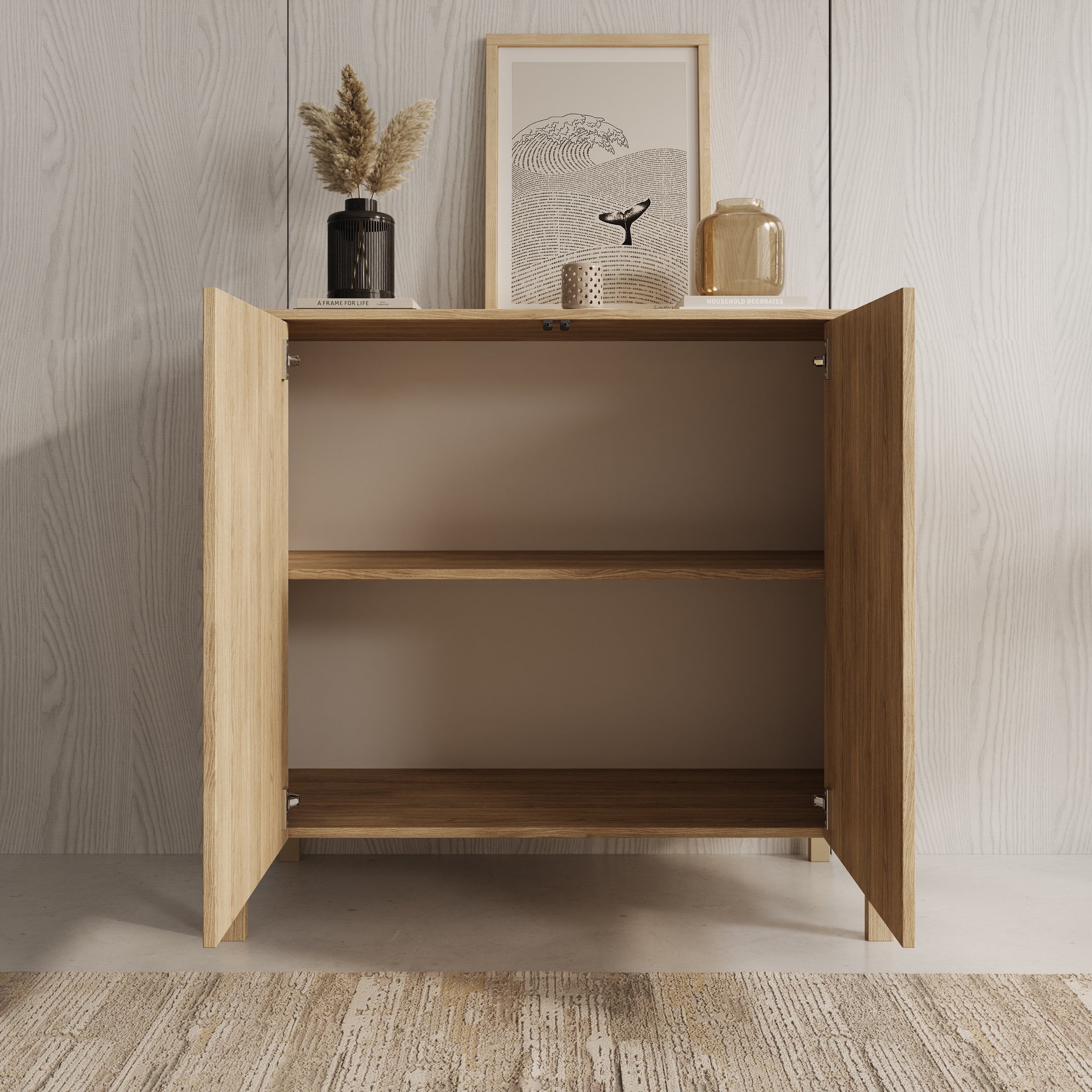 Montera - Dressoir - Eikenpatroon - 103x41x96 cm