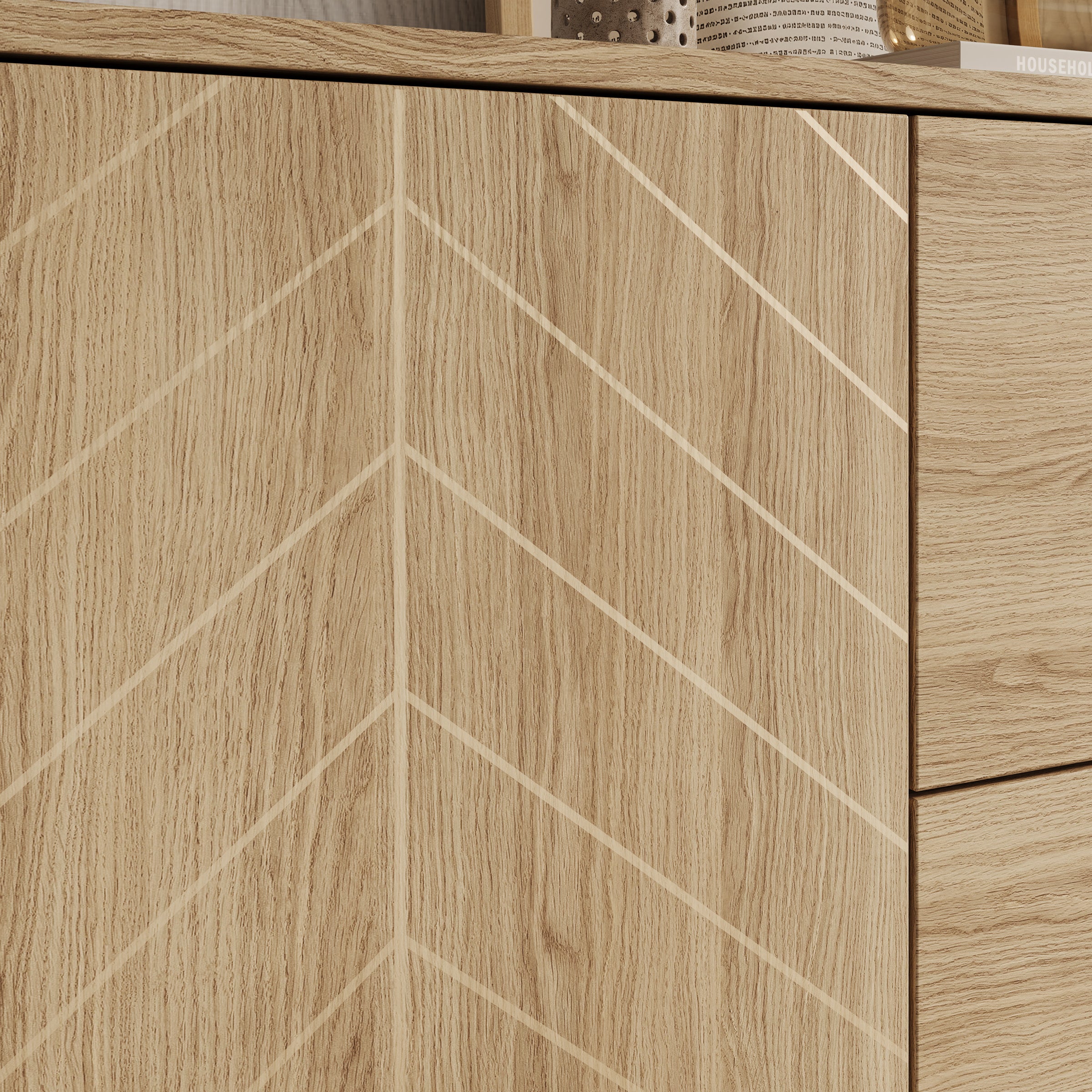 Montera - Dressoir - Eikenpatroon - 154x41x96 cm