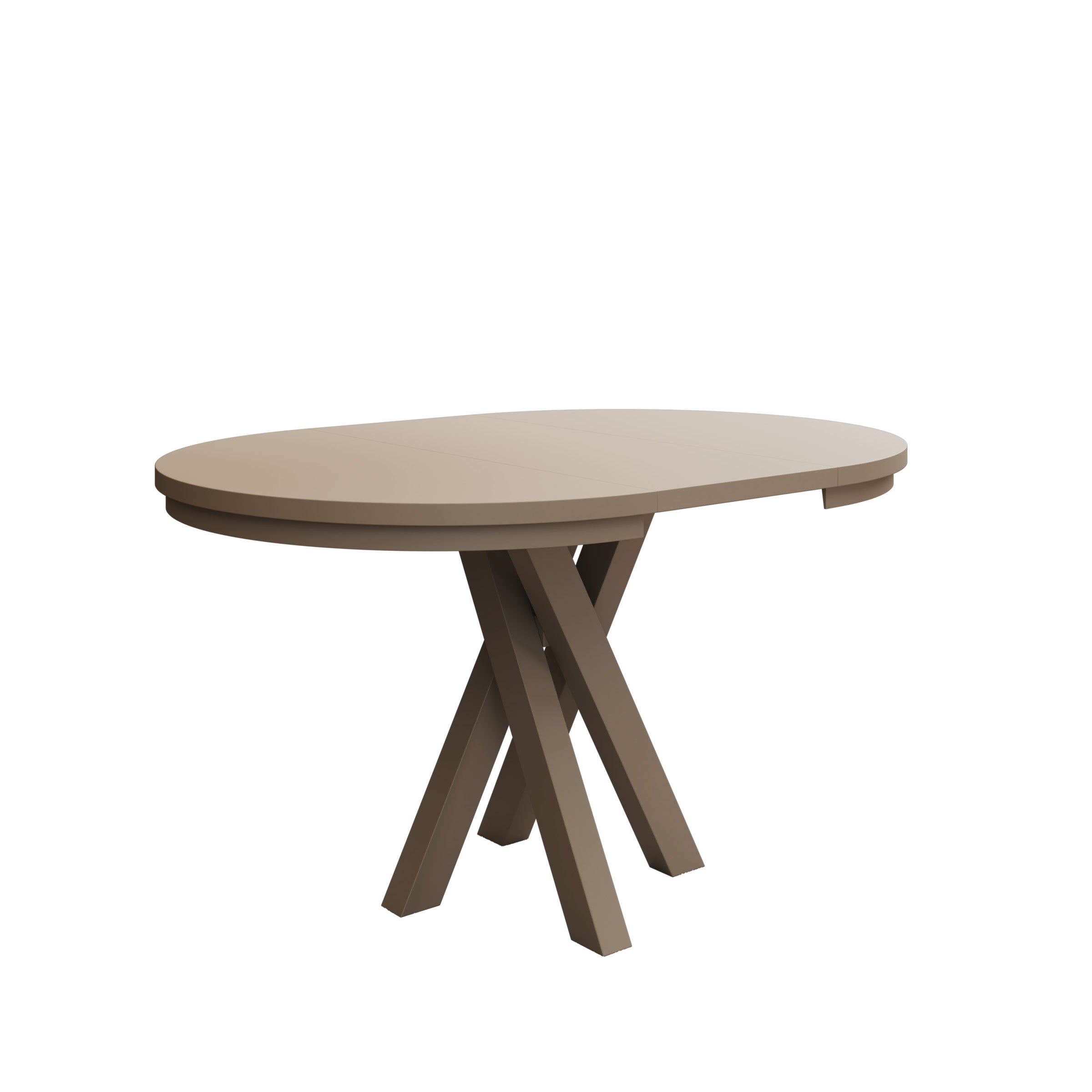 Montera - Eetkamertafel - Uitschuifbaar - Beige - 100-140x100x75 cm