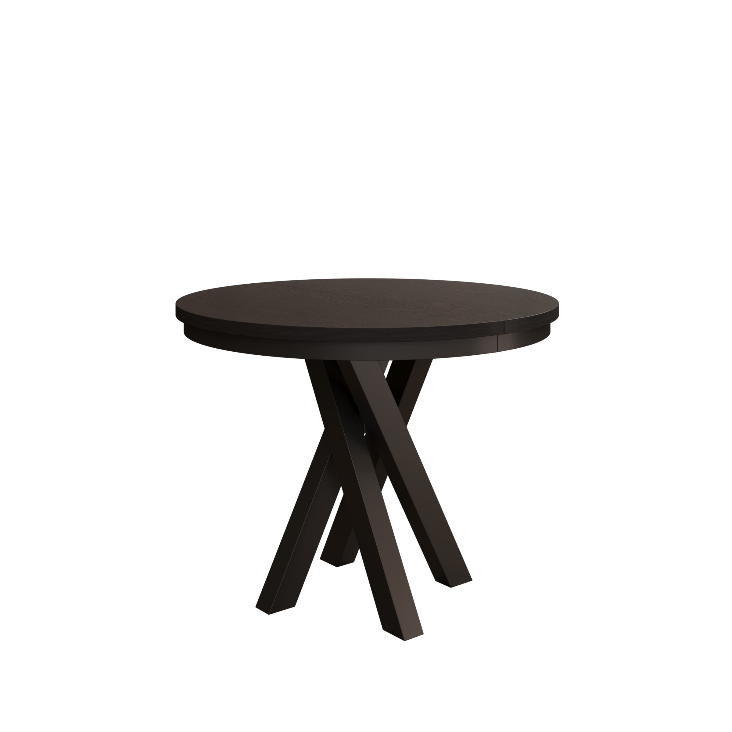 Montera - Eetkamertafel - Uitschuifbaar - Zwart - 100-140x100x75 cm