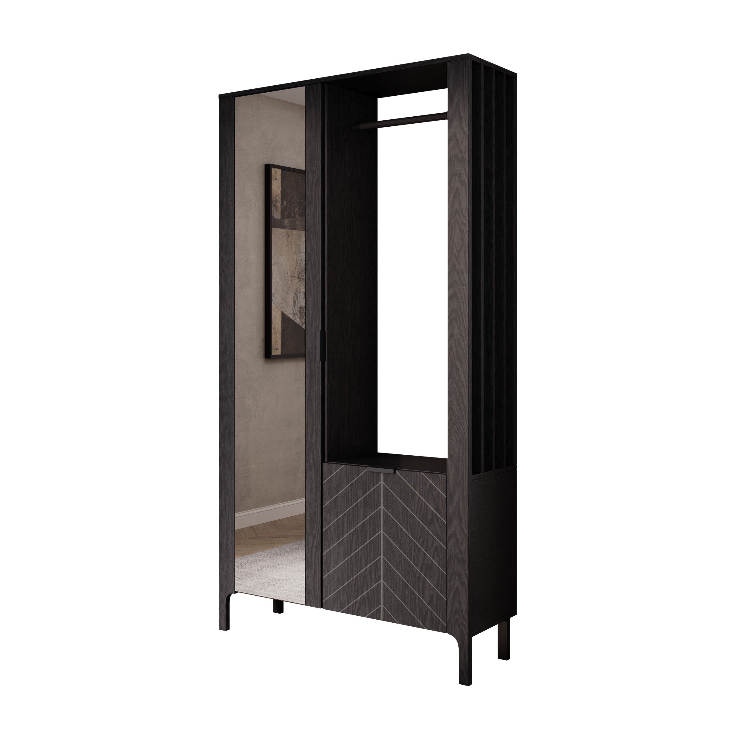 Montera - Halkast - Zwart - 105x33x197 cm