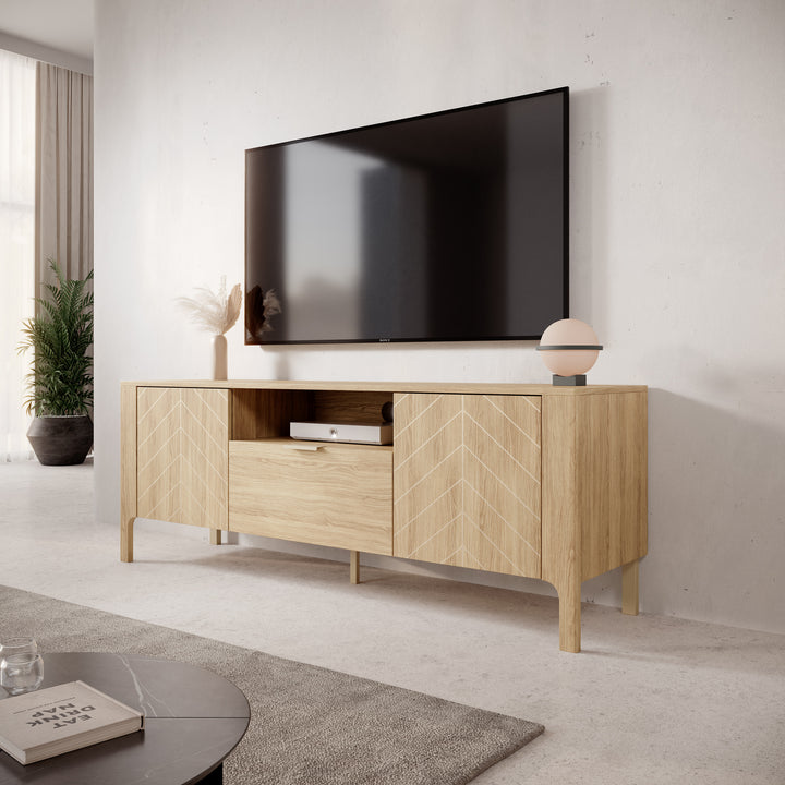 Montera - TV-Meubel - Eikenpatroon - 160x41x58 cm