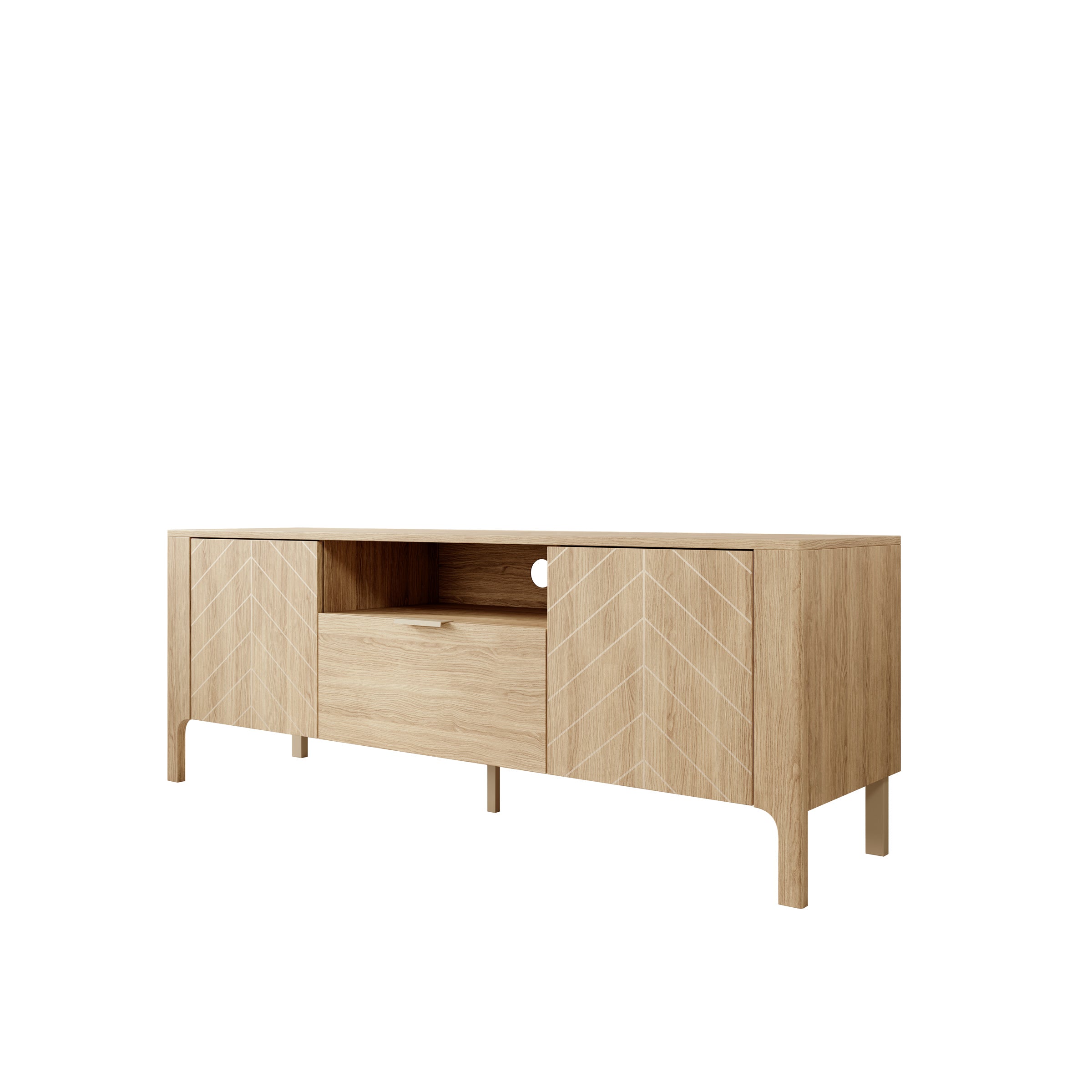 Montera - TV-Meubel - Eikenpatroon - 160x41x58 cm