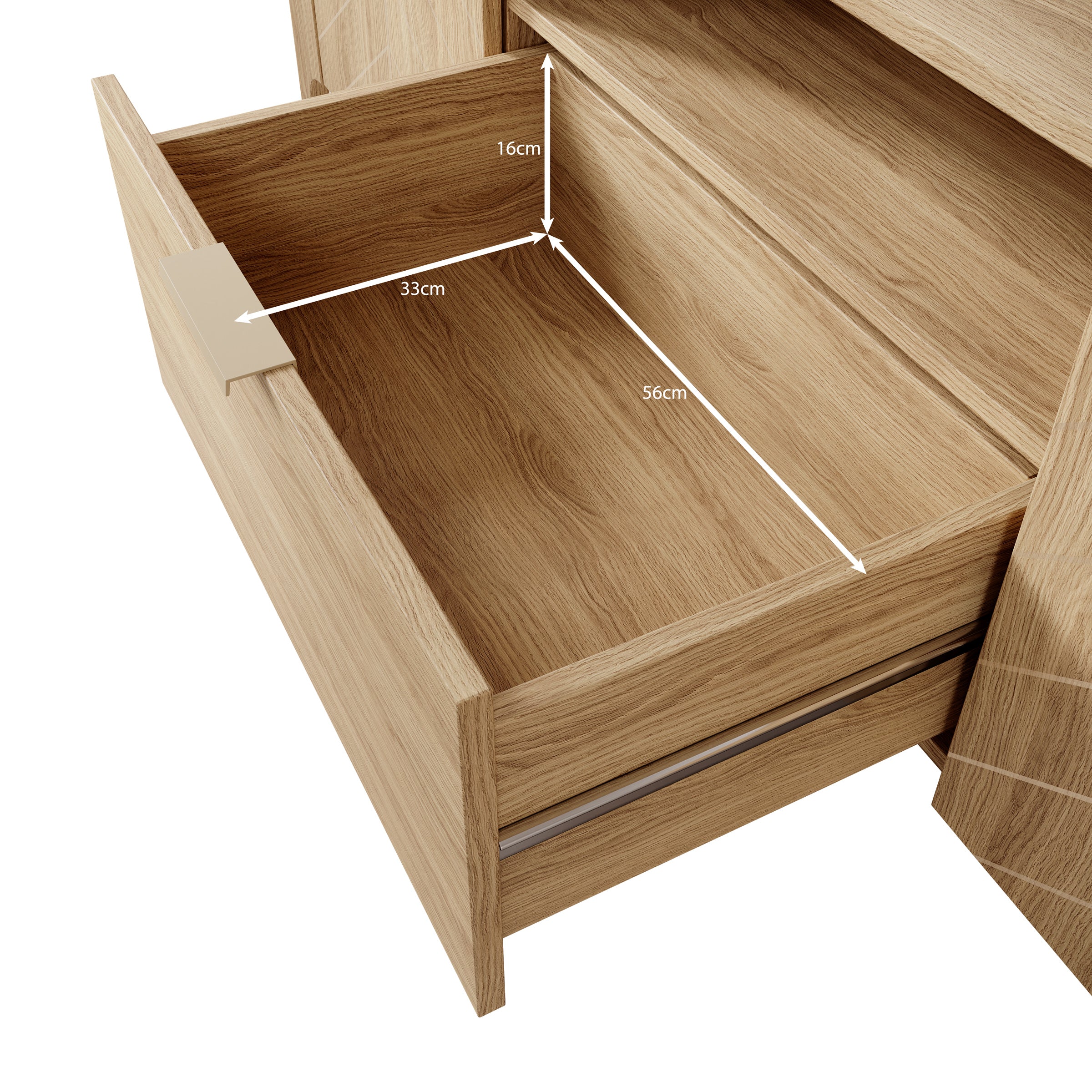 Montera - TV-Meubel - Eikenpatroon - 160x41x58 cm