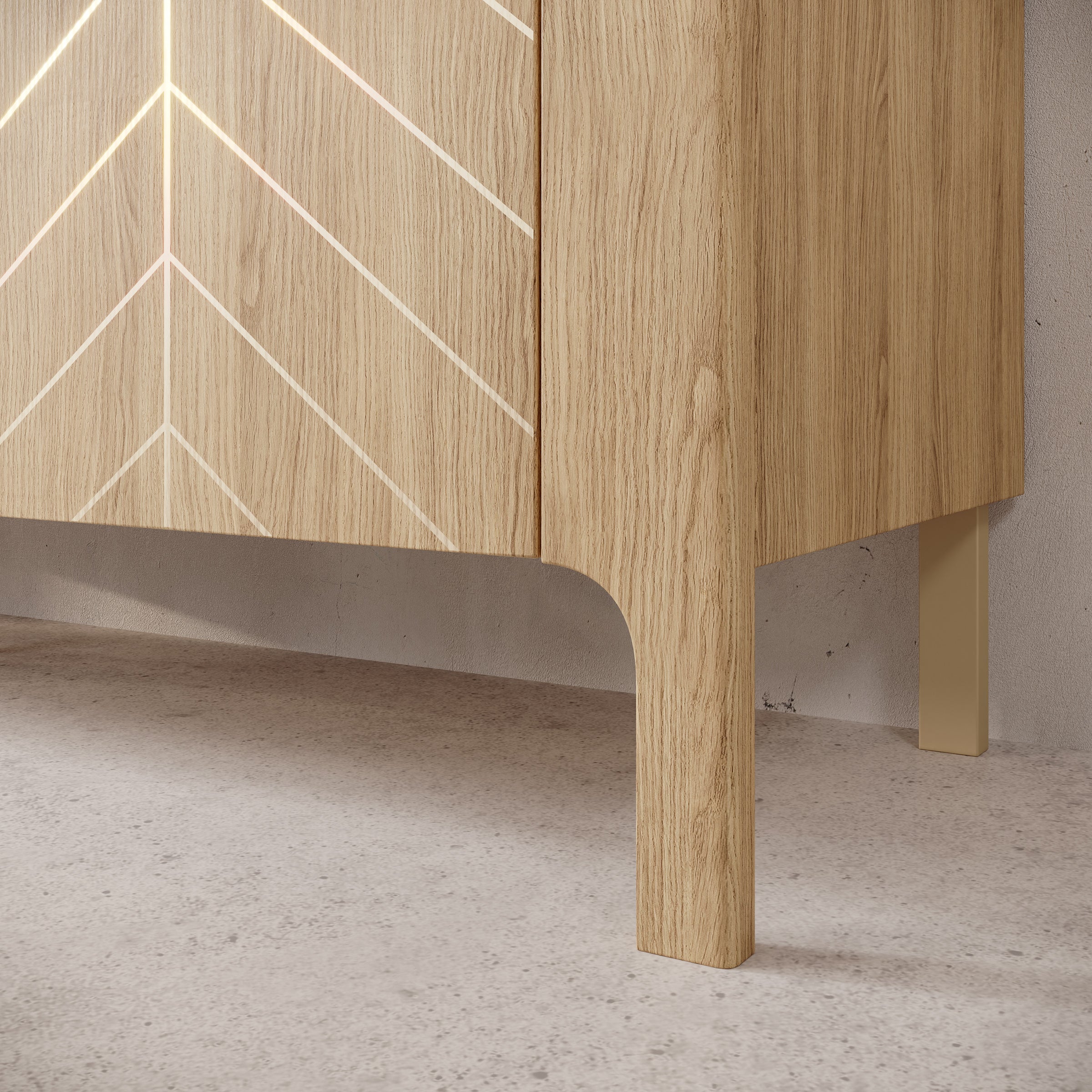 Montera - TV-Meubel - Eikenpatroon - 160x41x58 cm