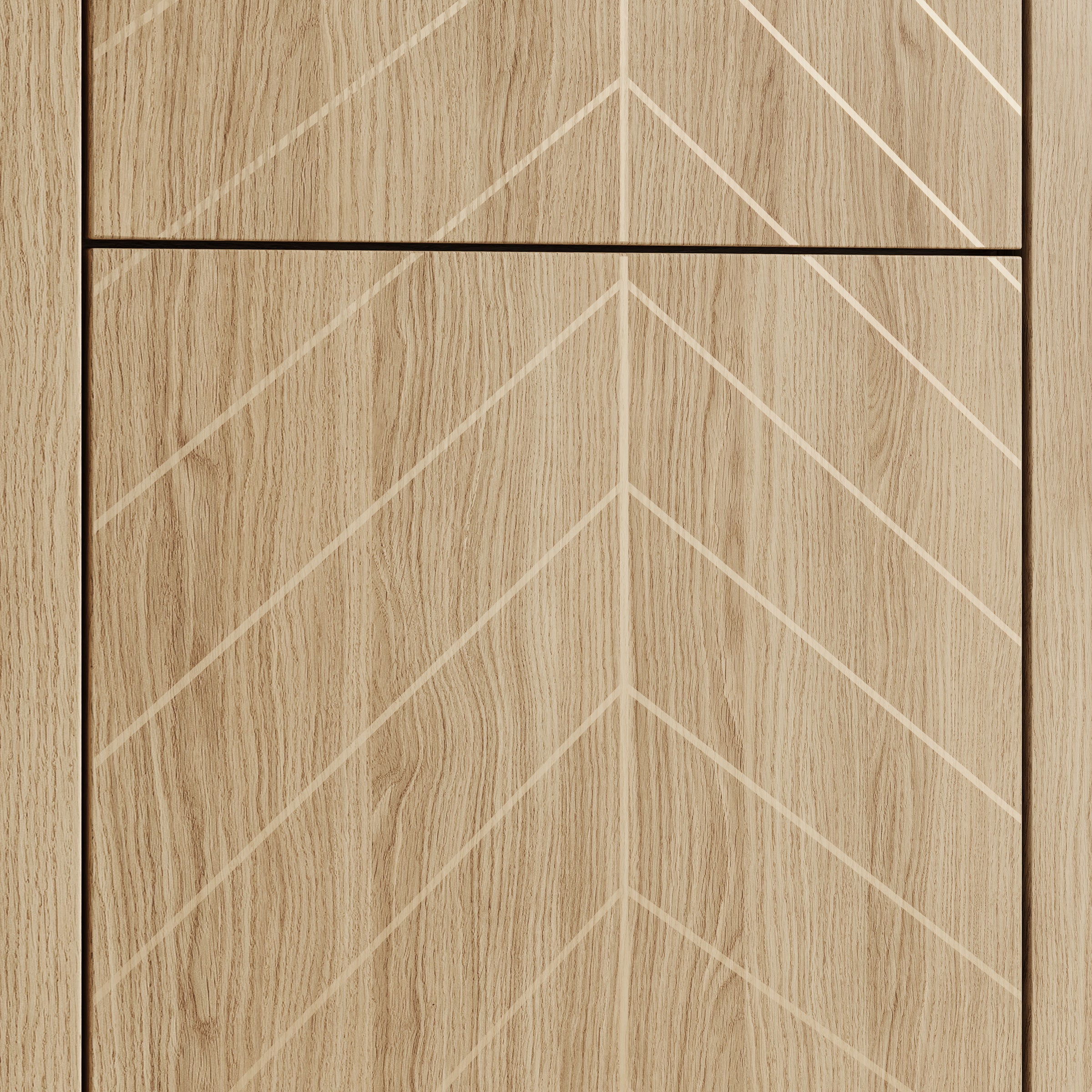 Montera - Vitrinekast met LED - Eikenpatroon - 60x41x198 cm
