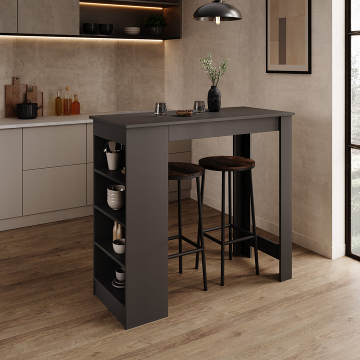 Montrell - Bartafel - Antraciet - 115x50x103 cm