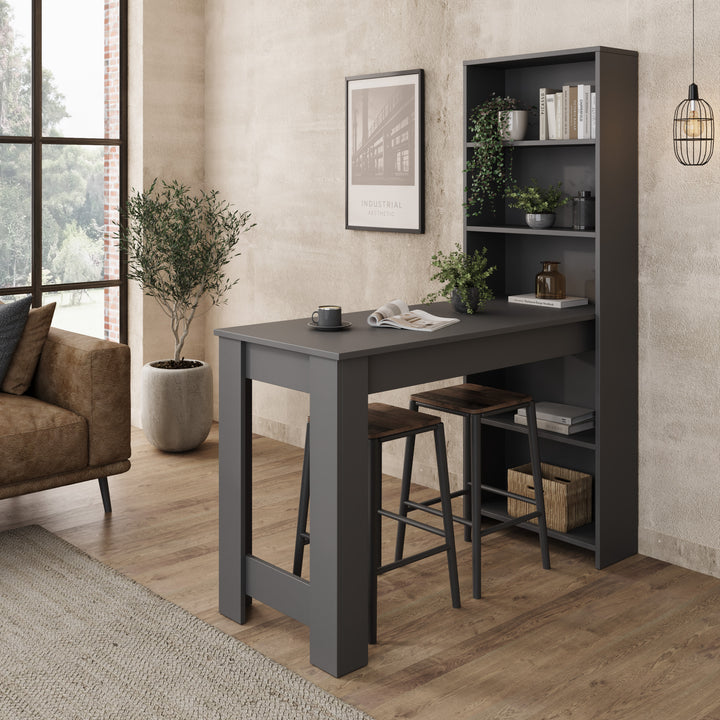 Montrell - Eetkamertafel - Antraciet - 120x54x154 cm