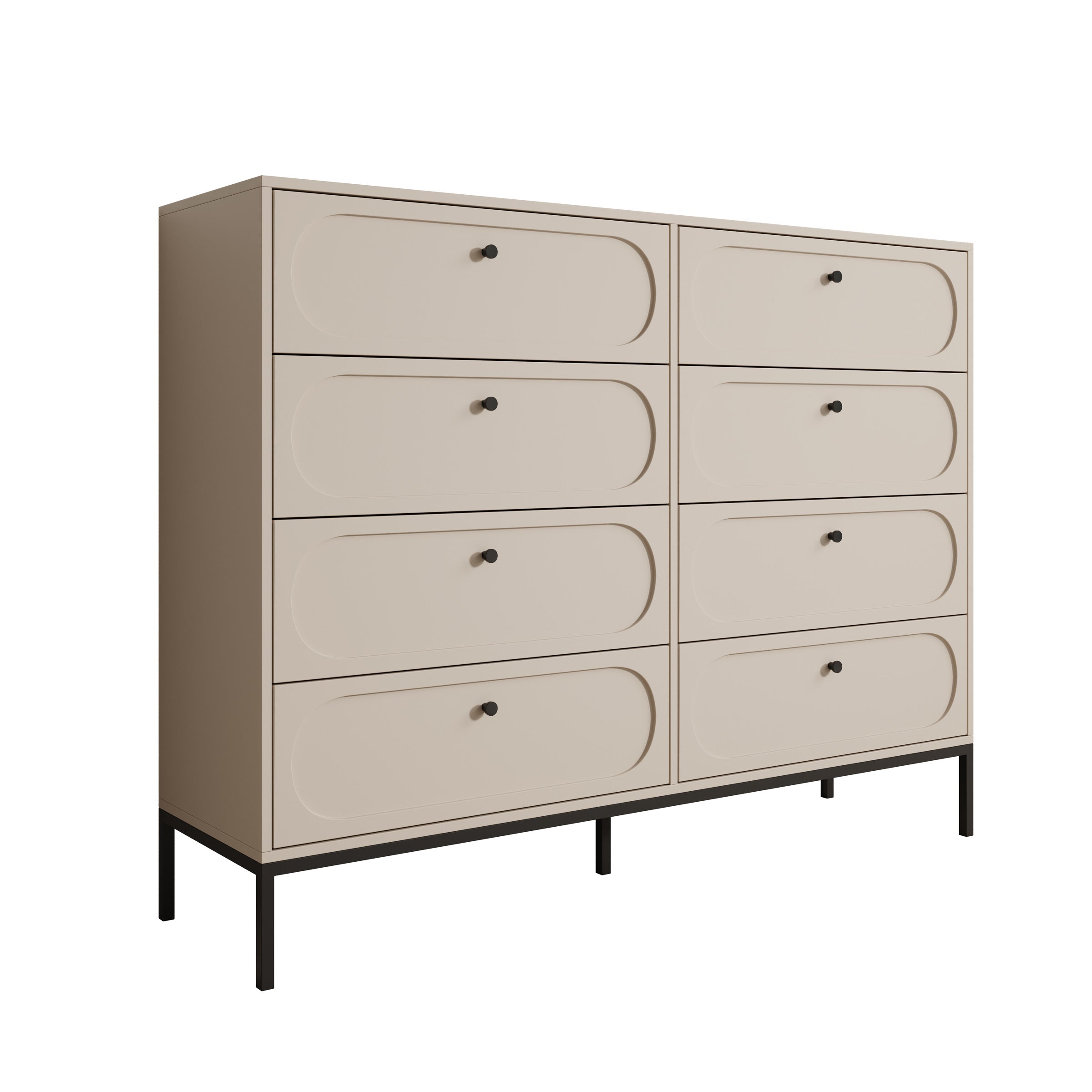 Montserrat - Ladekast met 8 lades - Beige - 150x40x115 cm