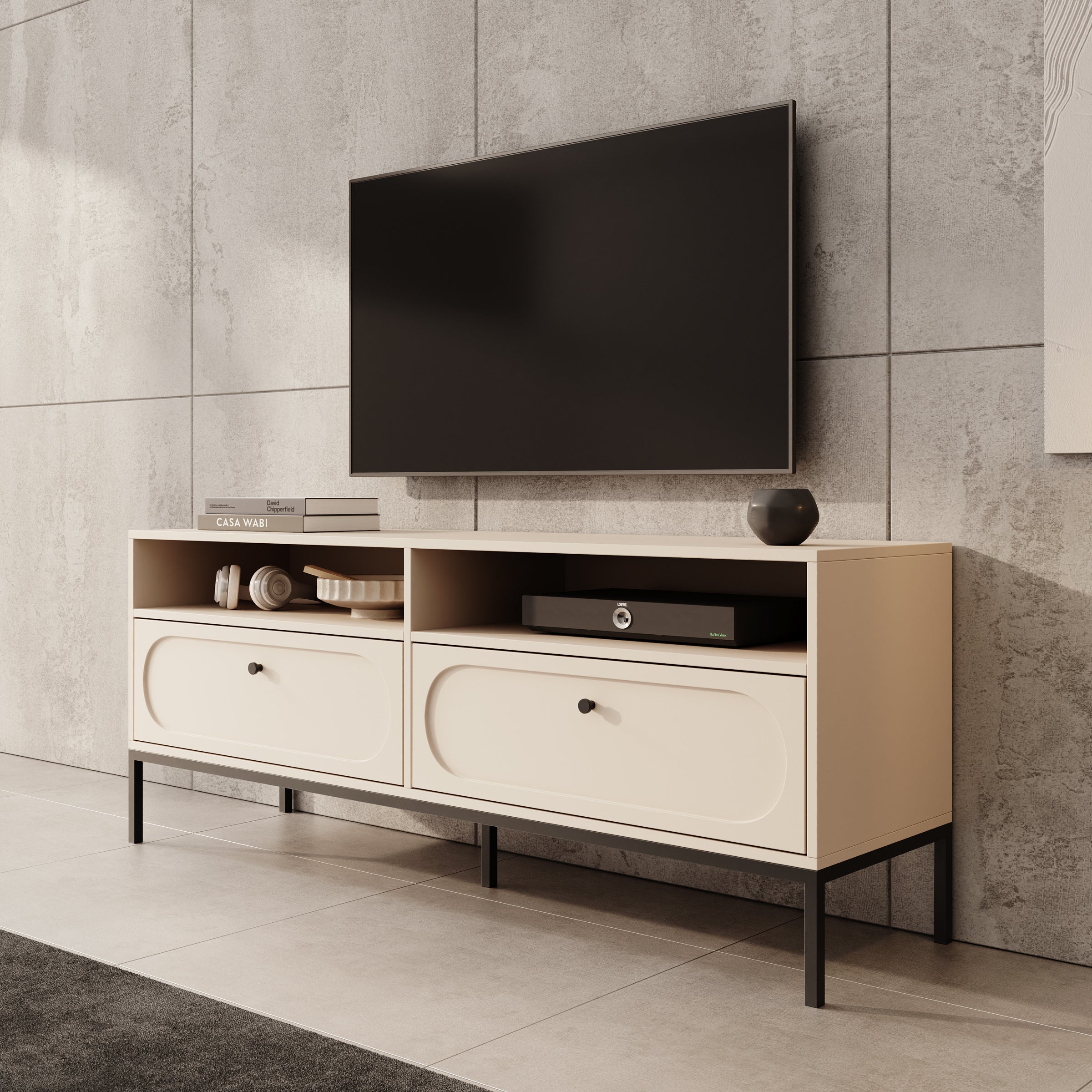 Montserrat - TV-Meubel - Beige - 150x40x60 cm
