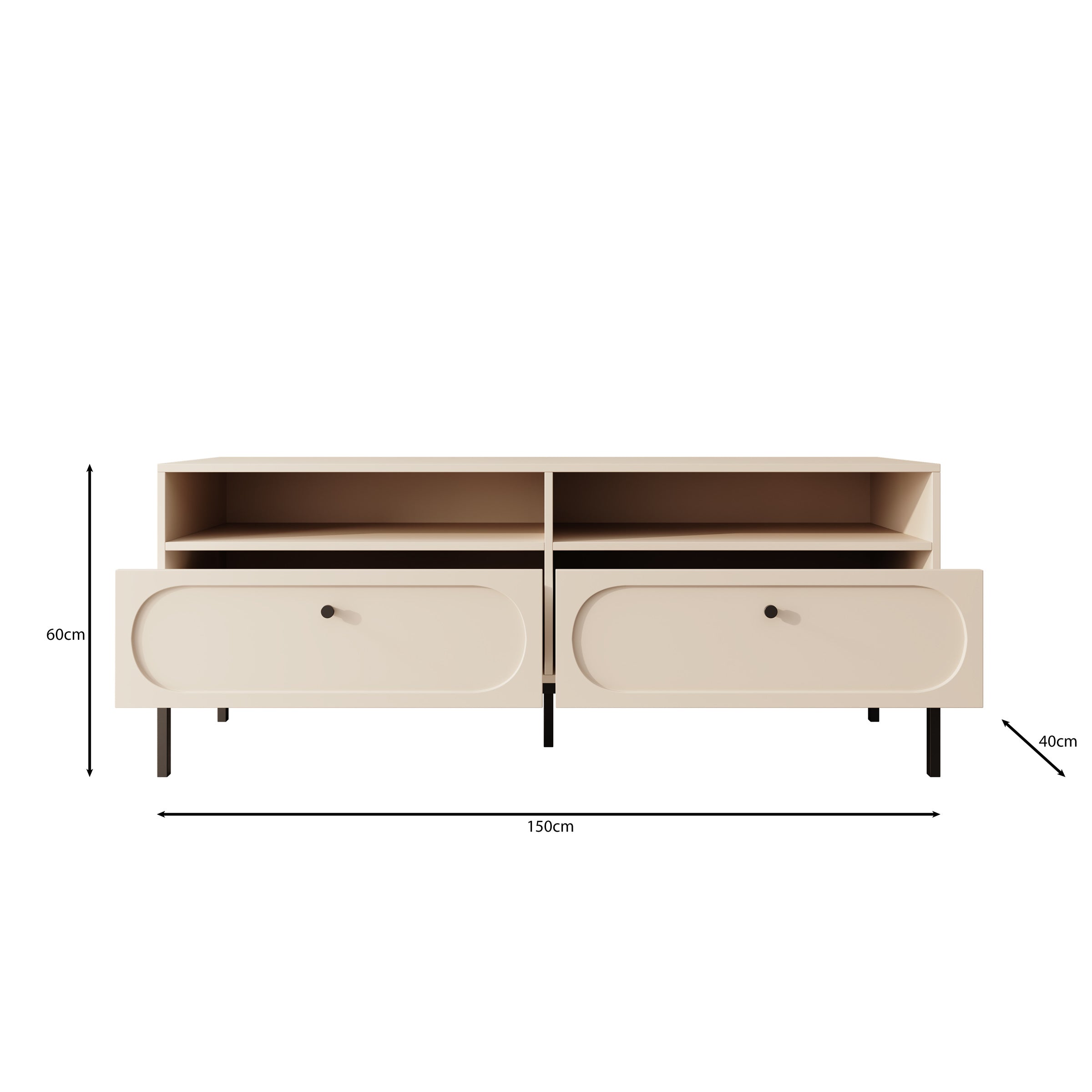 Montserrat - TV-Meubel - Beige - 150x40x60 cm
