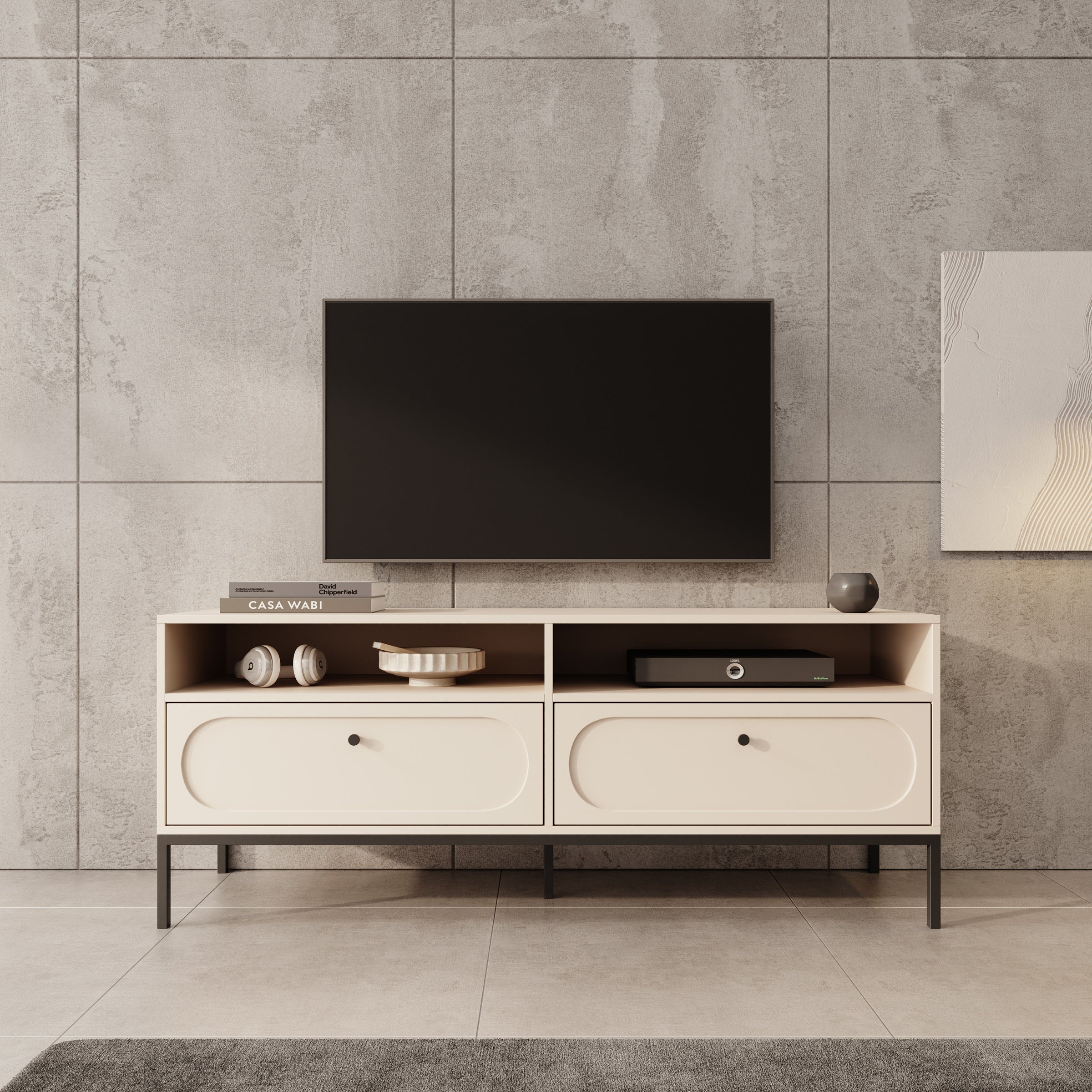 Montserrat - TV-Meubel - Beige - 150x40x60 cm