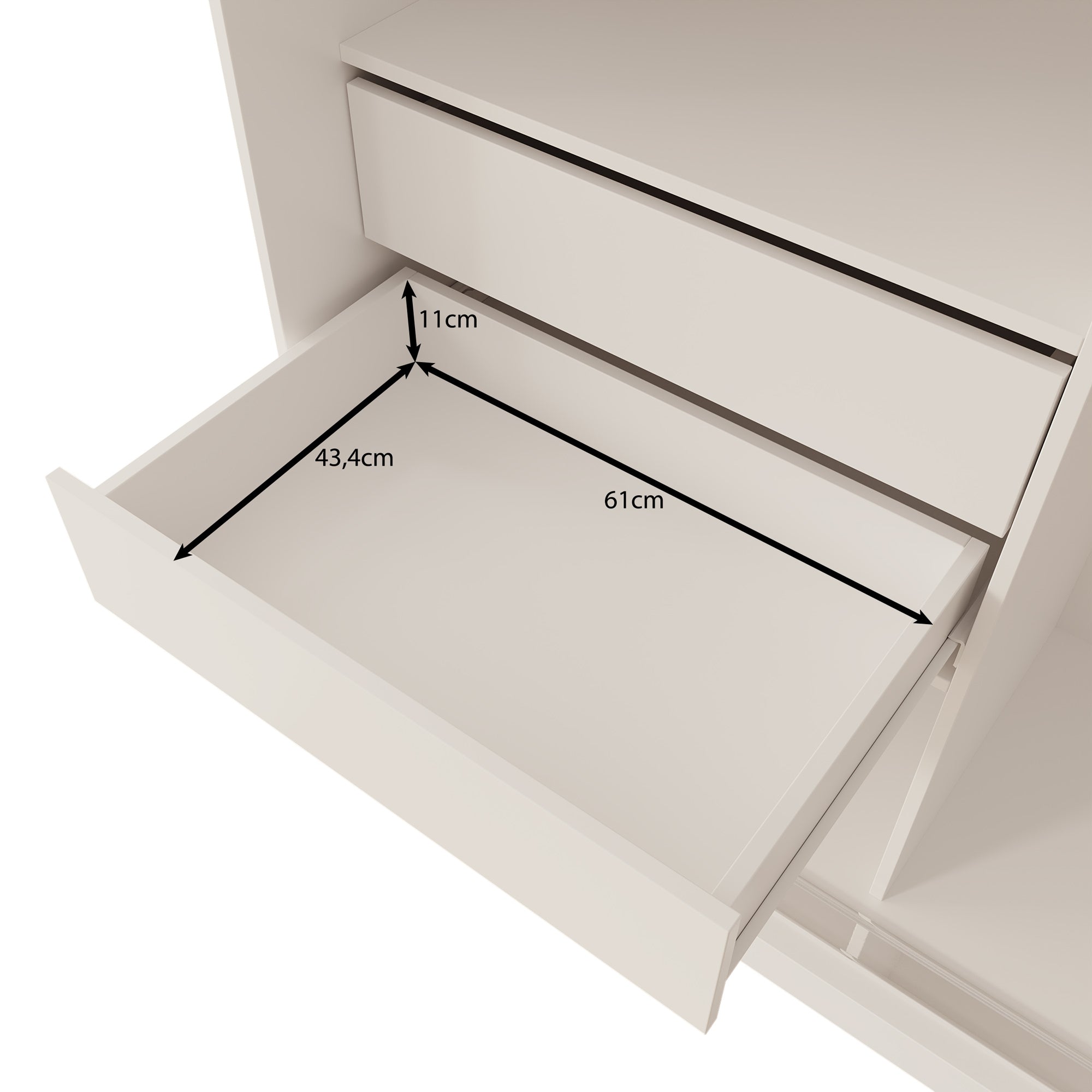 Moyo - Kledingkast met 3 schuifdeuren - Wit - 250x62x200 cm