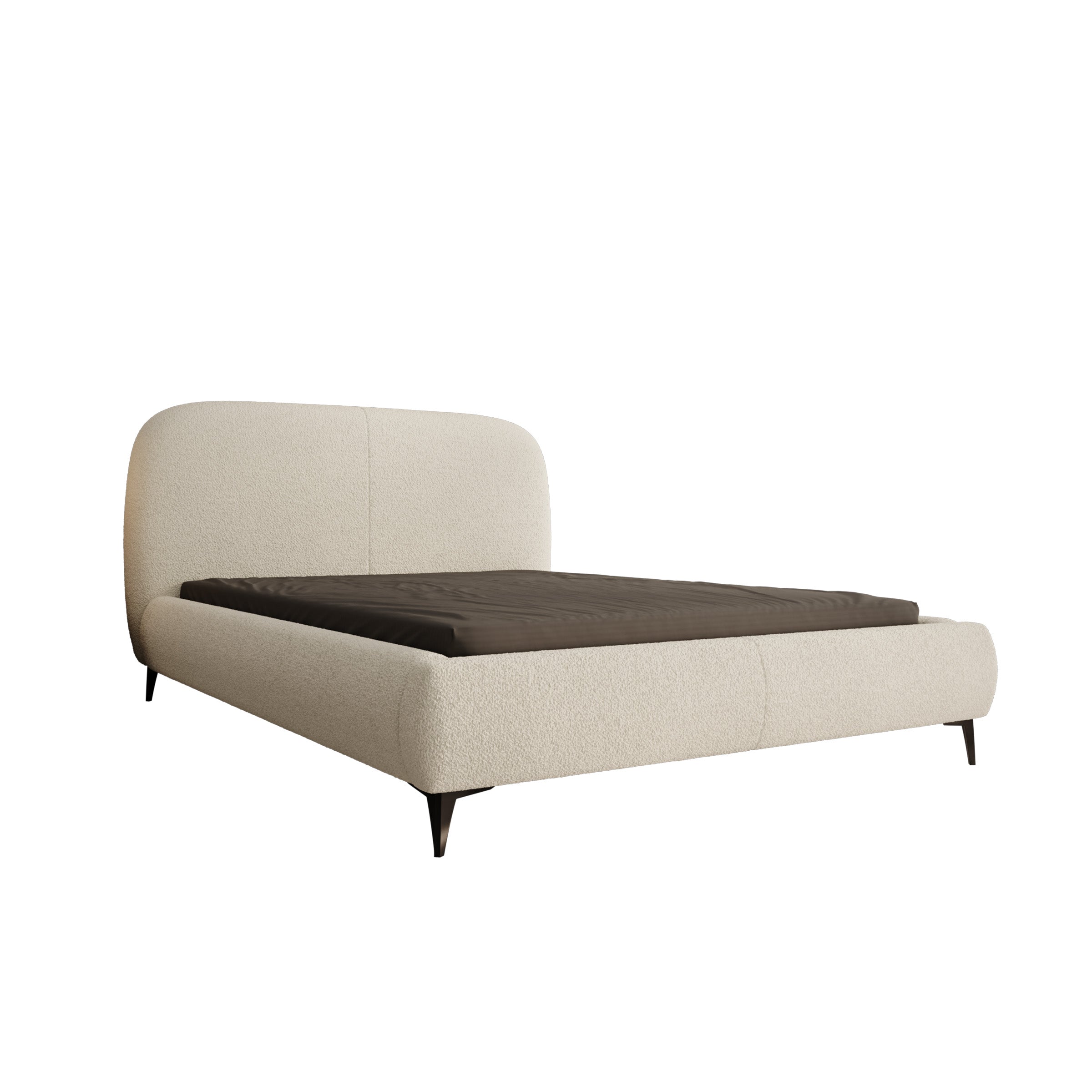 Muralla - Tweepersoonsbed - Beige teddystof - 140x200 cm