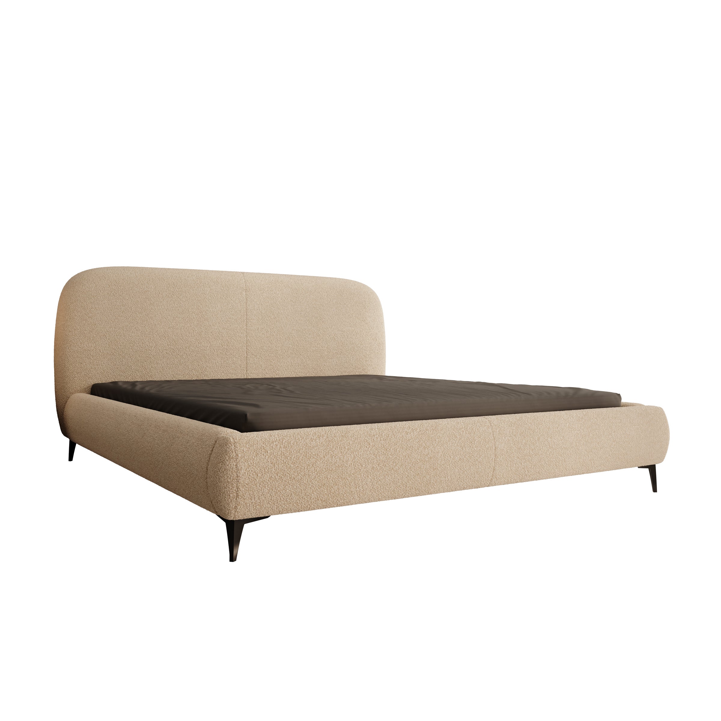 Muralla - Tweepersoonsbed - Beige teddystof - 180x200 cm