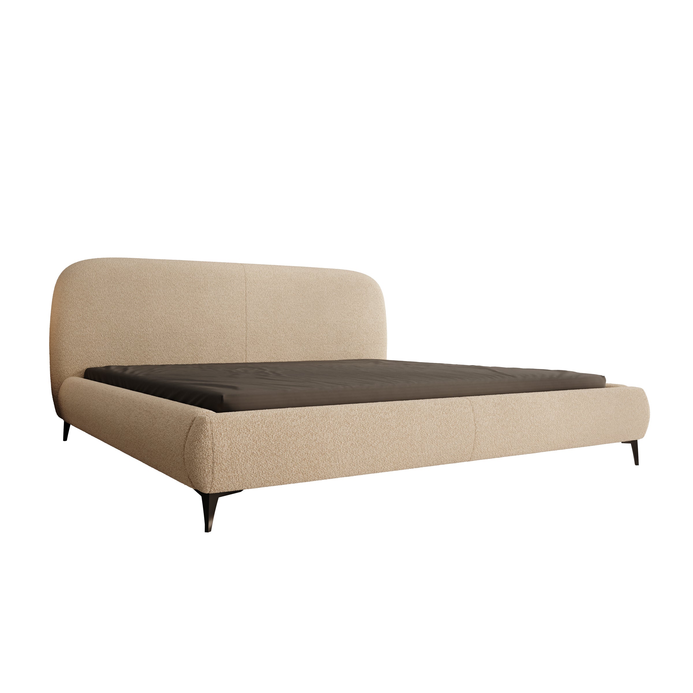Muralla - Tweepersoonsbed - Beige teddystof - 200x200 cm