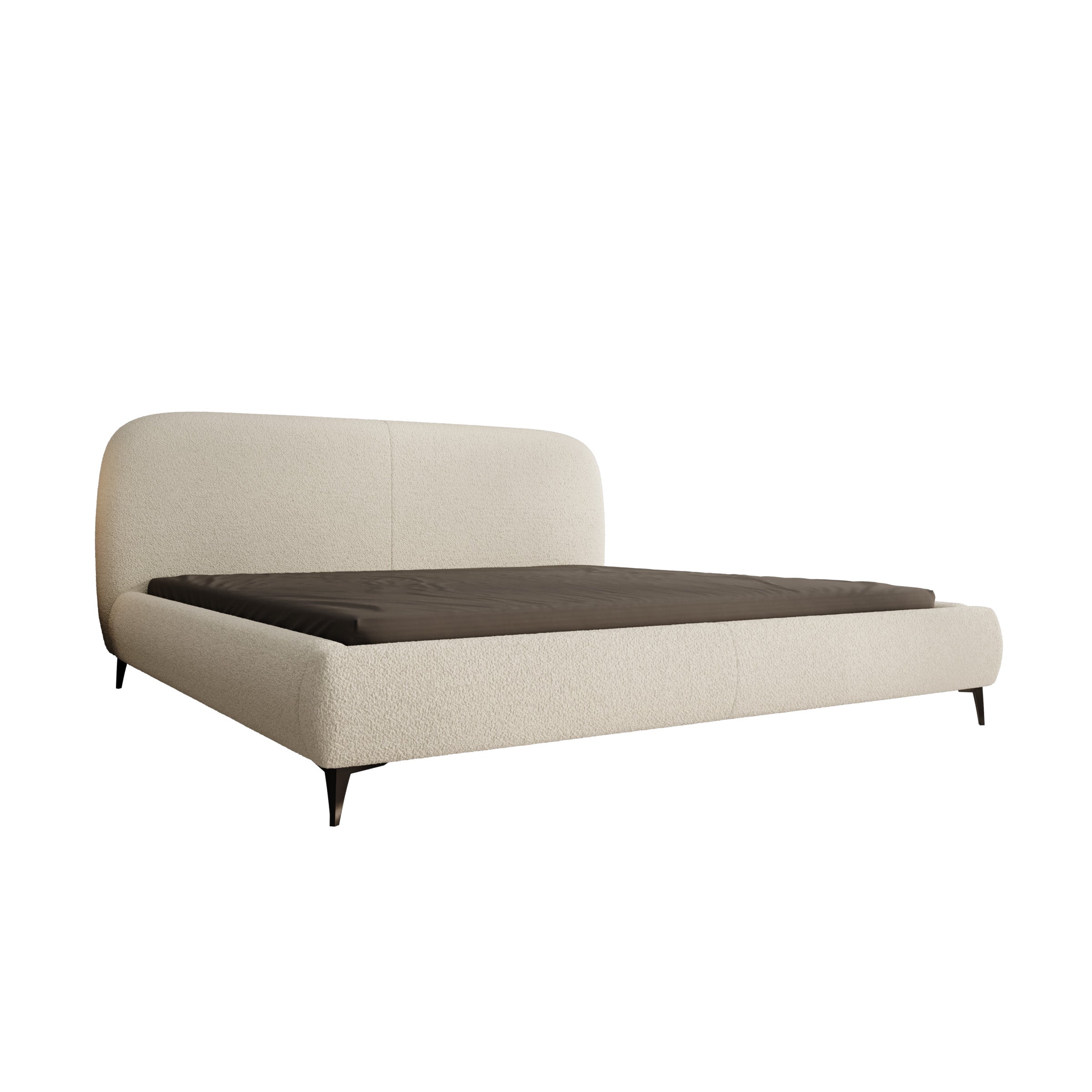 Muralla - Tweepersoonsbed - Beige teddystof - 200x200 cm