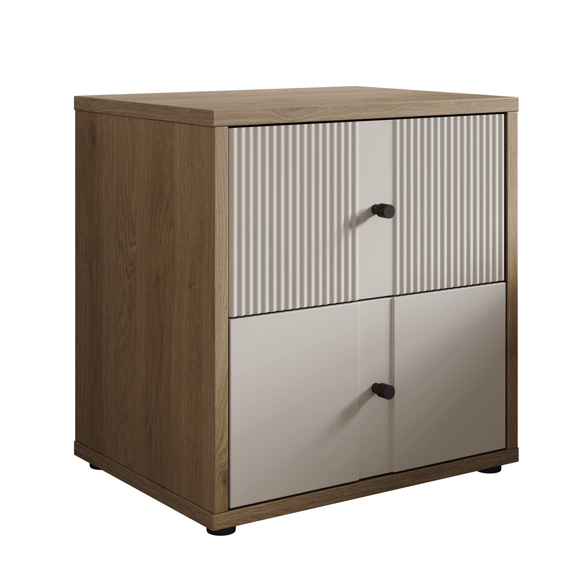 Riggs - Nachtkastje met 2 lades - Beige