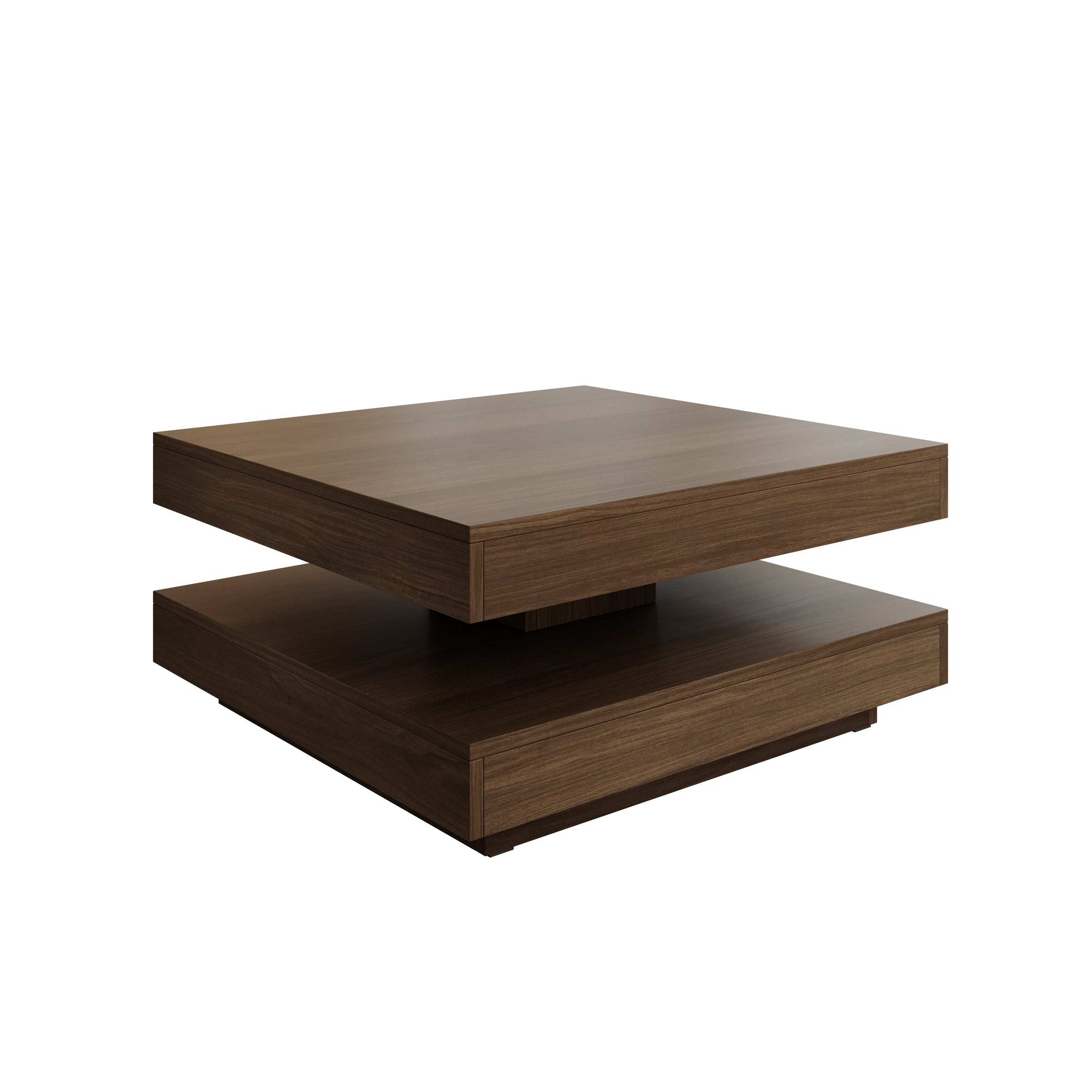 Nao - Salontafel - Walnootpatroon - 70x70x34 cm