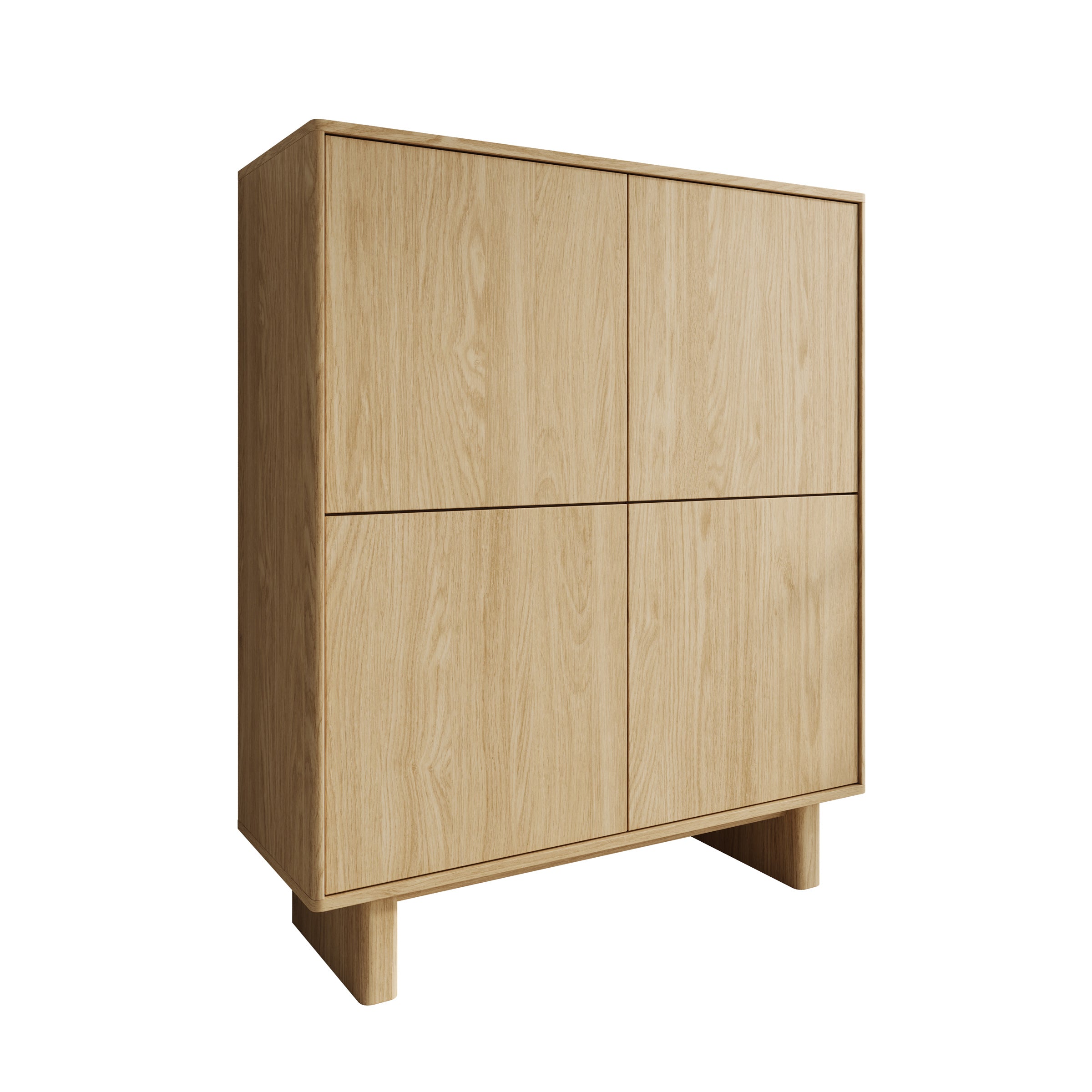 Navello - Dressoir - Licht eikenpatroon - 104x38x124 cm