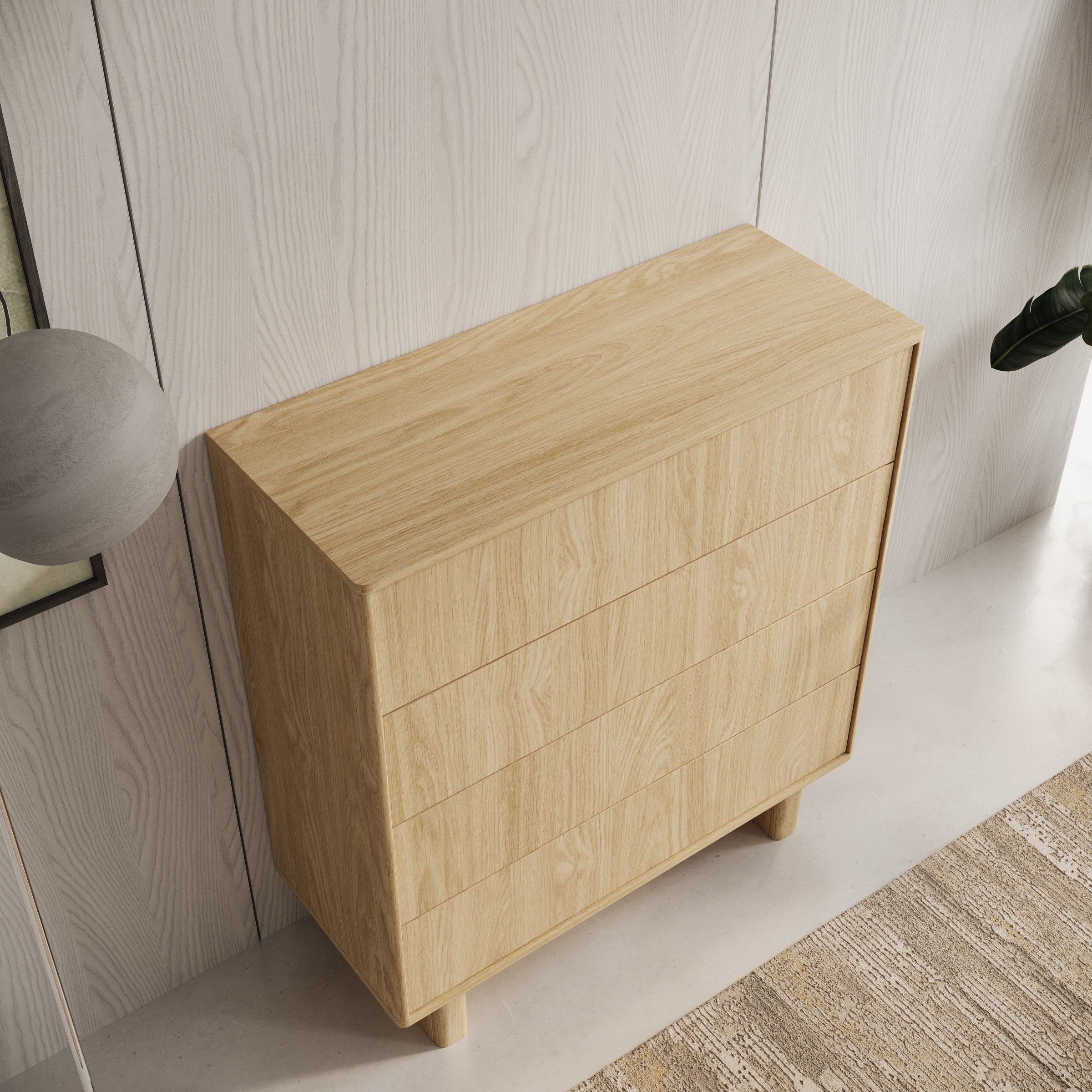 Navello - Dressoir - Licht eikenpatroon - 94x38x104 cm