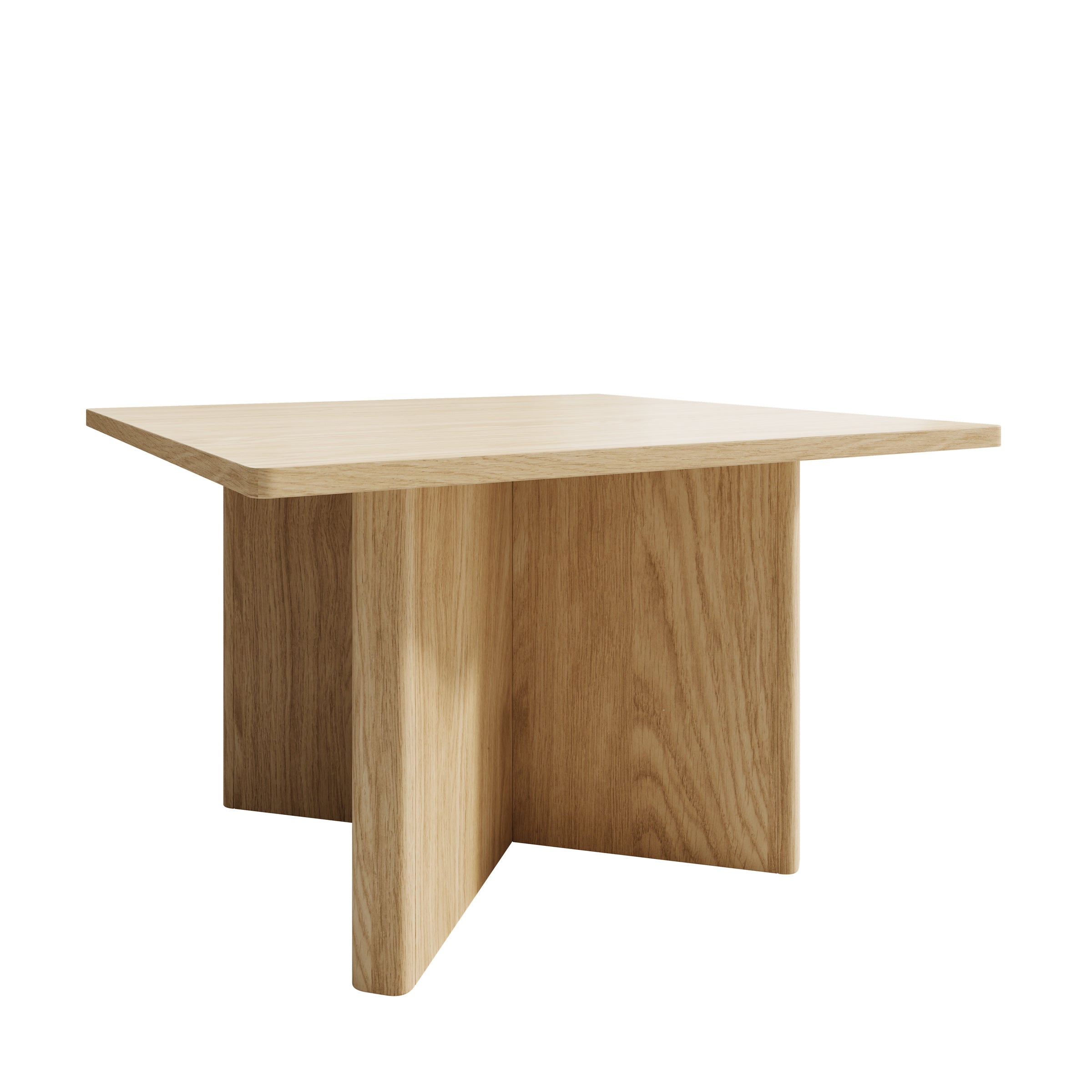 Navello - Salontafel - Licht eikenpatroon - 80x80x49 cm