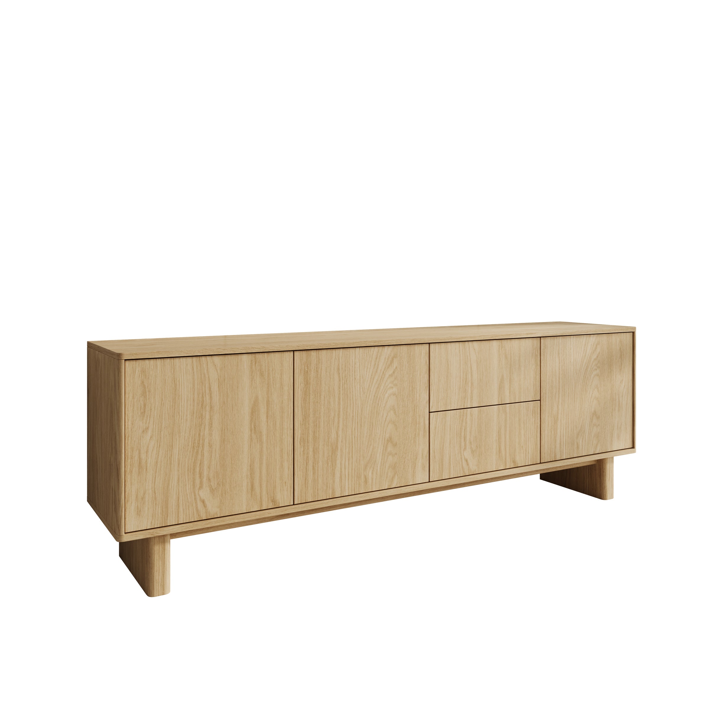 Navello - TV-Meubel - Licht eikenpatroon - 183x38x62 cm