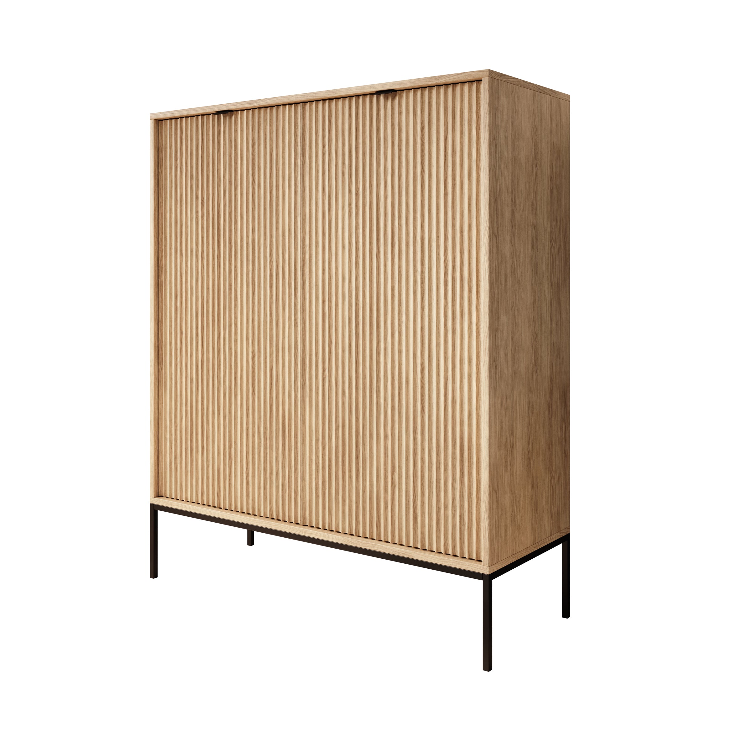 Navil - Dressoir - Eikenpatroon - 104x39x125 cm