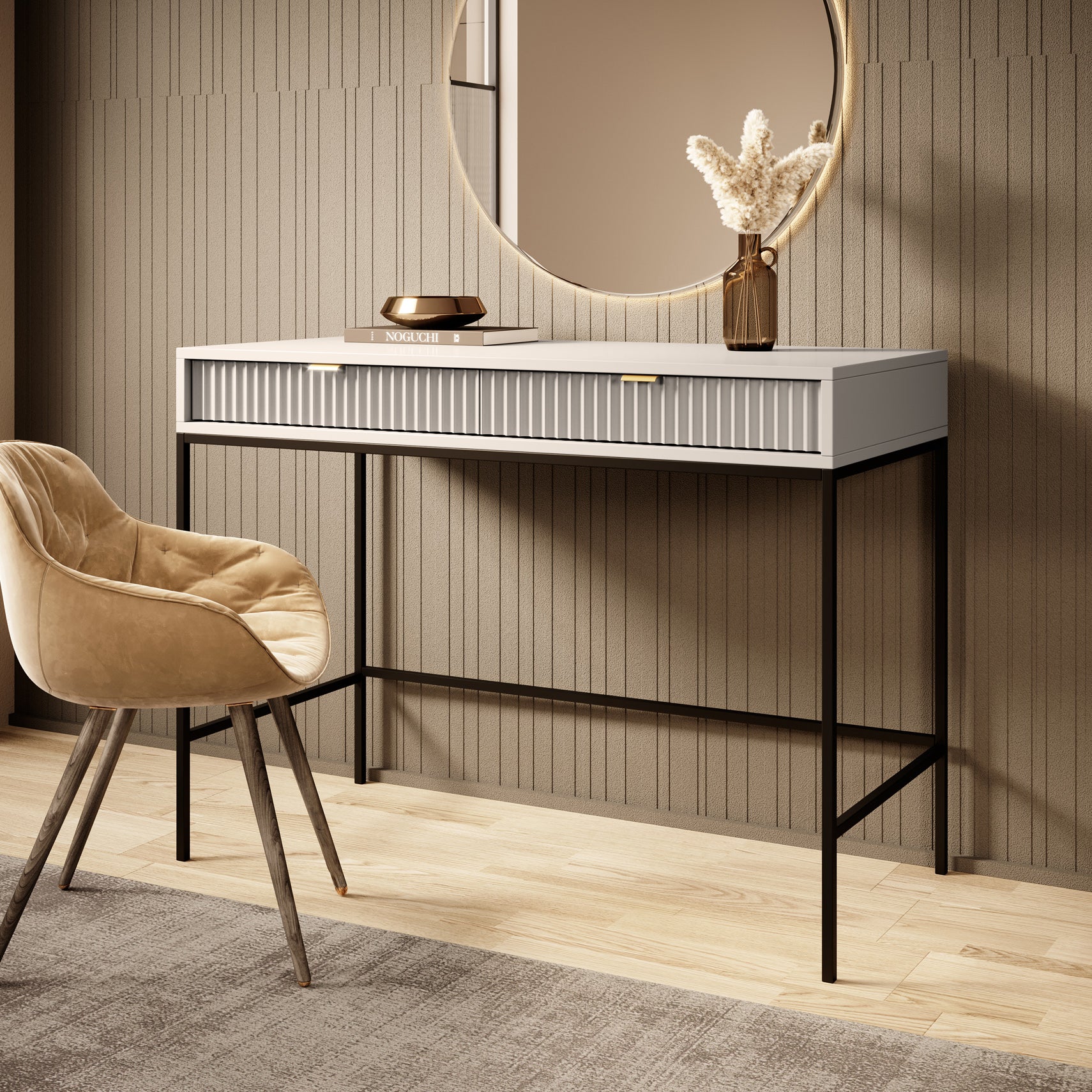 Navil - Kaptafel - Beige - 104x50 cm