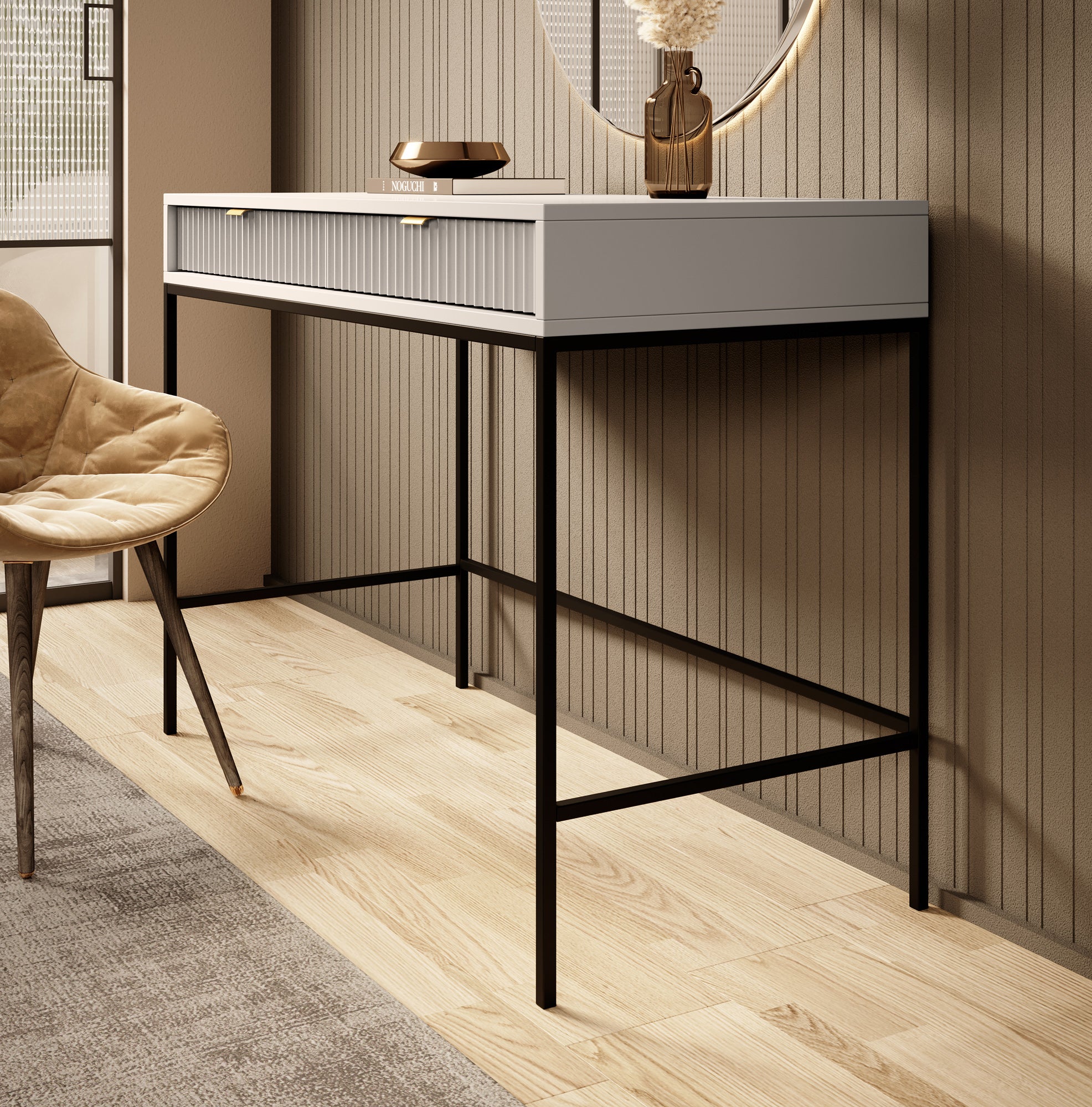 Navil - Kaptafel - Beige - 104x50 cm