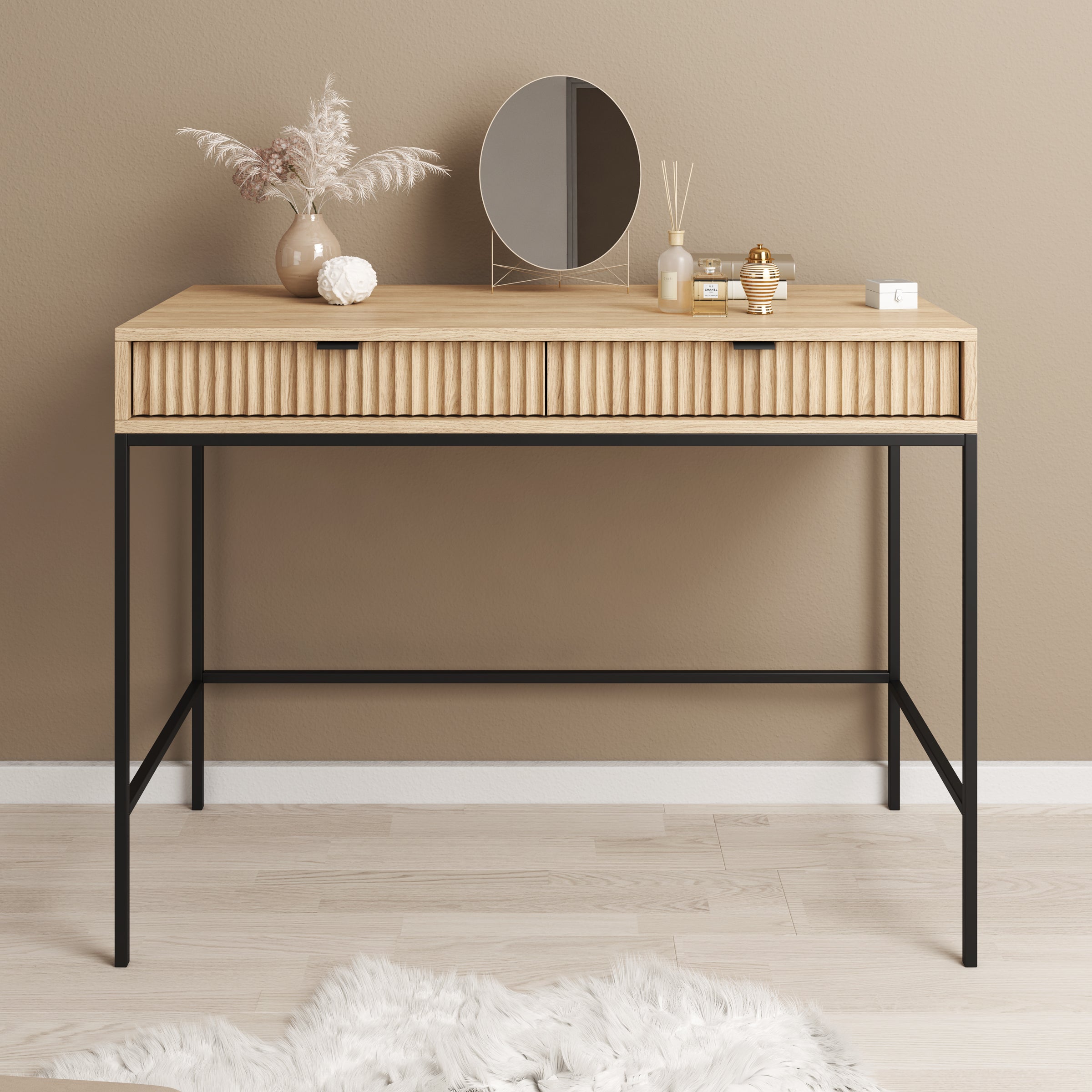 Navil - Kaptafel - Eikenpatroon - 104x50x78 cm