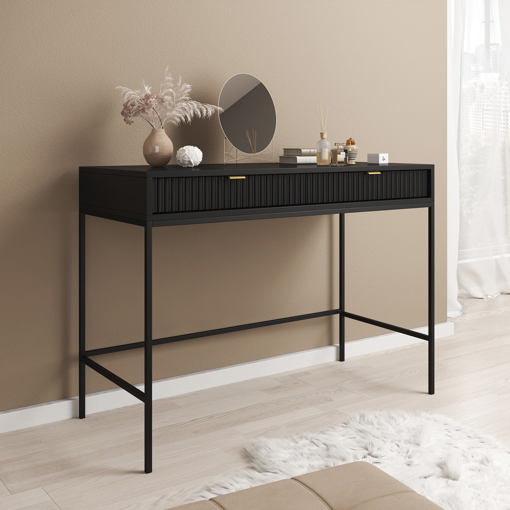 Navil - Kaptafel - Zwart - 104x50 cm