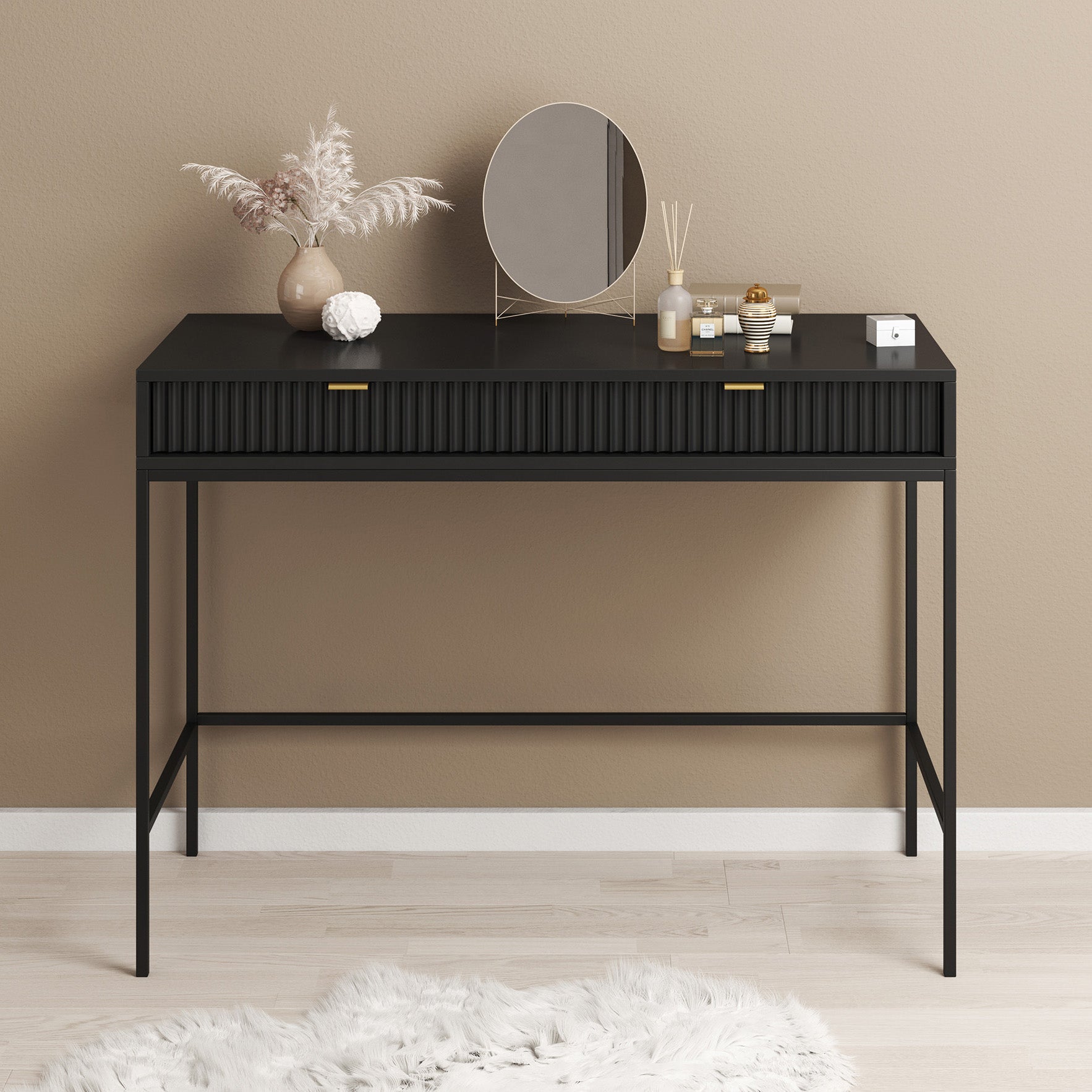 Navil - Kaptafel - Zwart - 104x50 cm