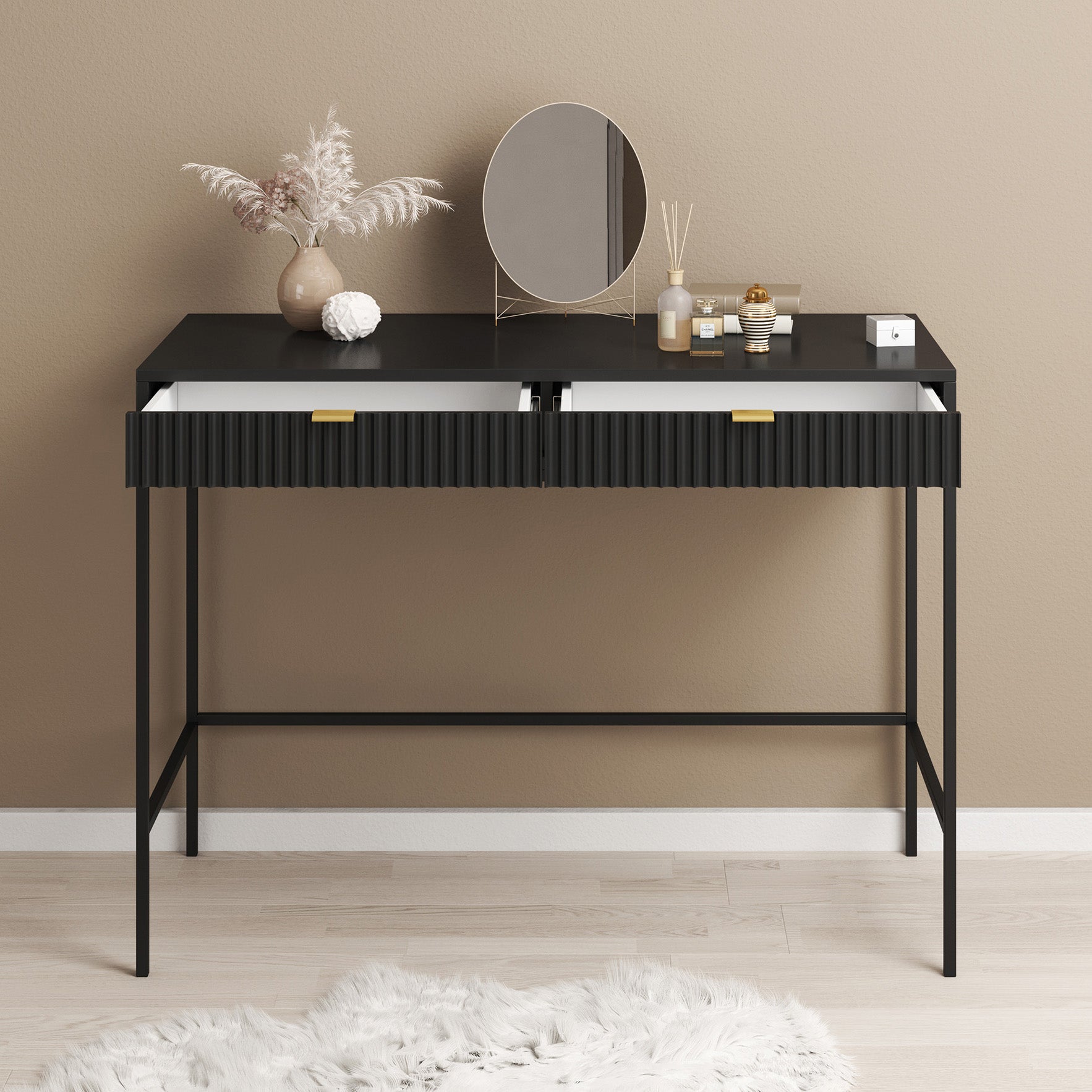 Navil - Kaptafel - Zwart - 104x50 cm