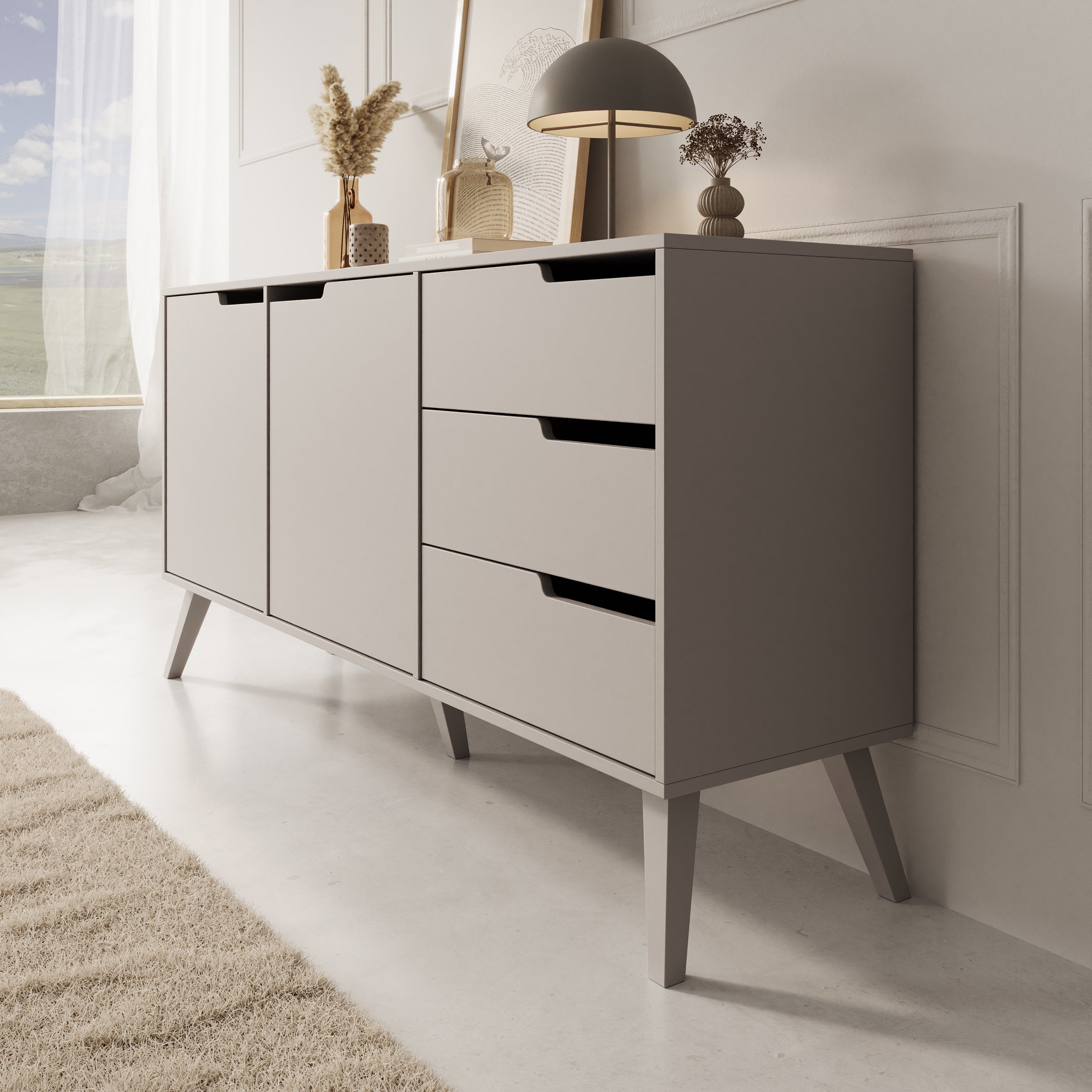 Nido - Dressoir - Beige - 160x40x80 cm